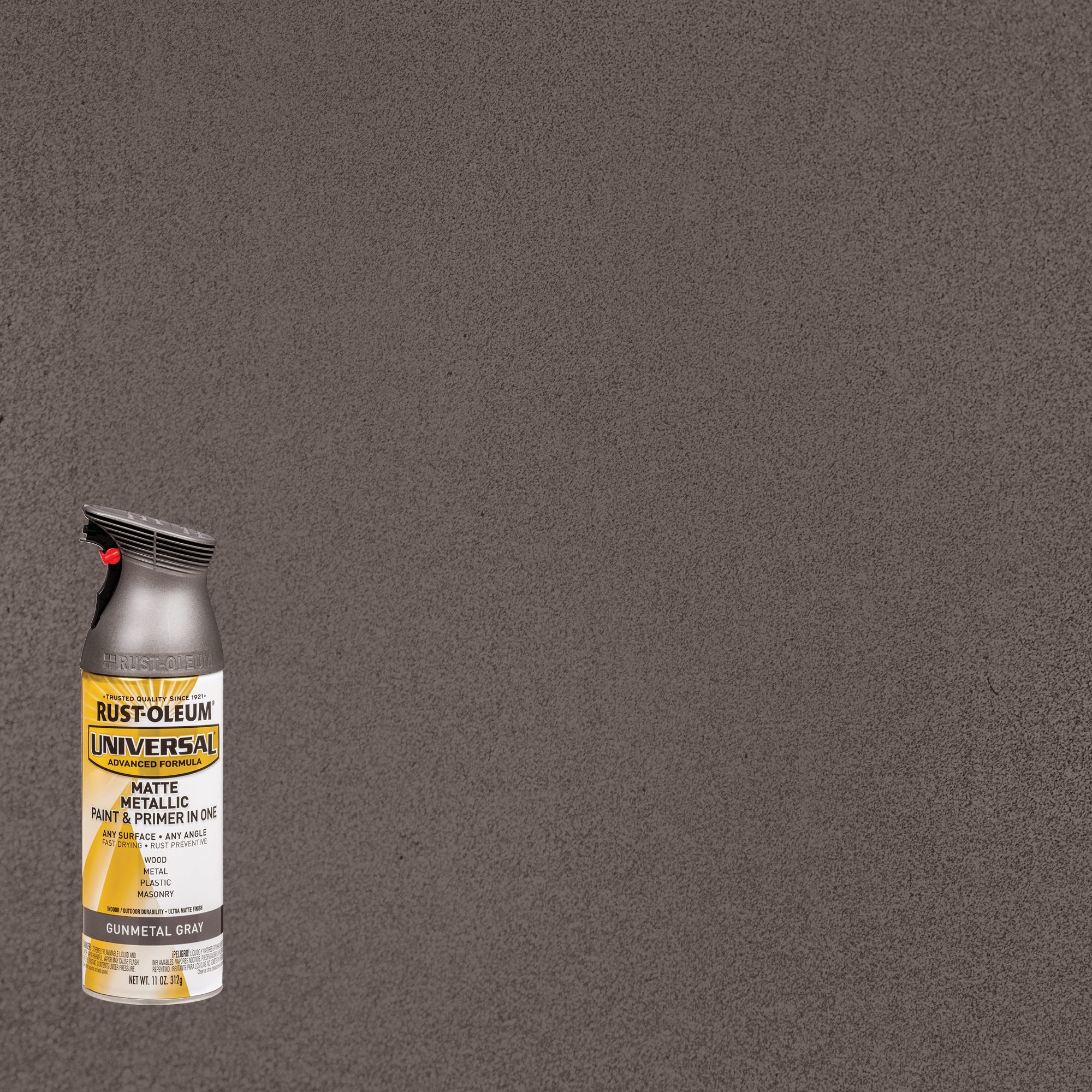 Rust-Oleum Universal Matte Gunmetal Gray Metallic Spray Paint and