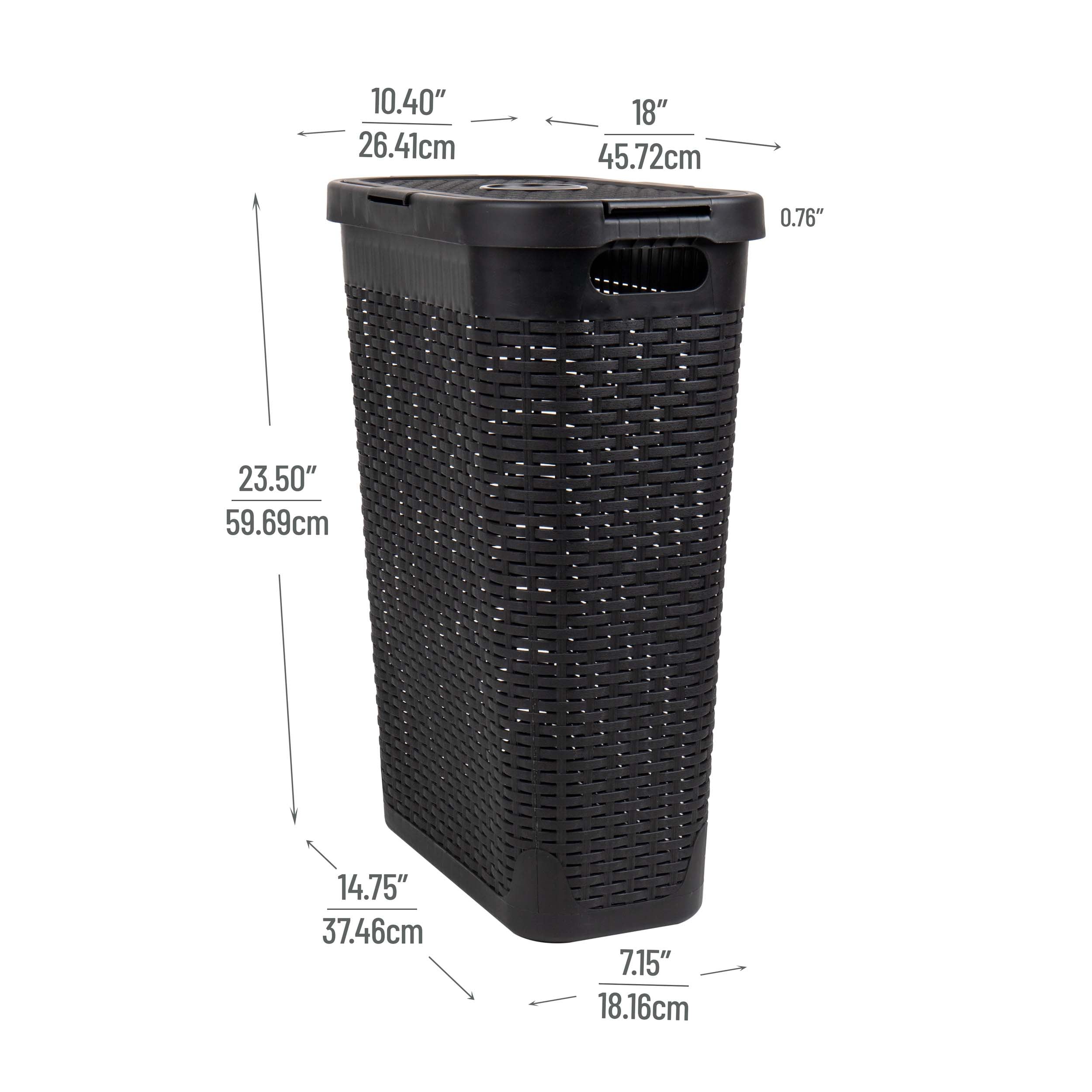 Mind Reader 40HAMP2PK-BLK Hamper-Baskets - View #3