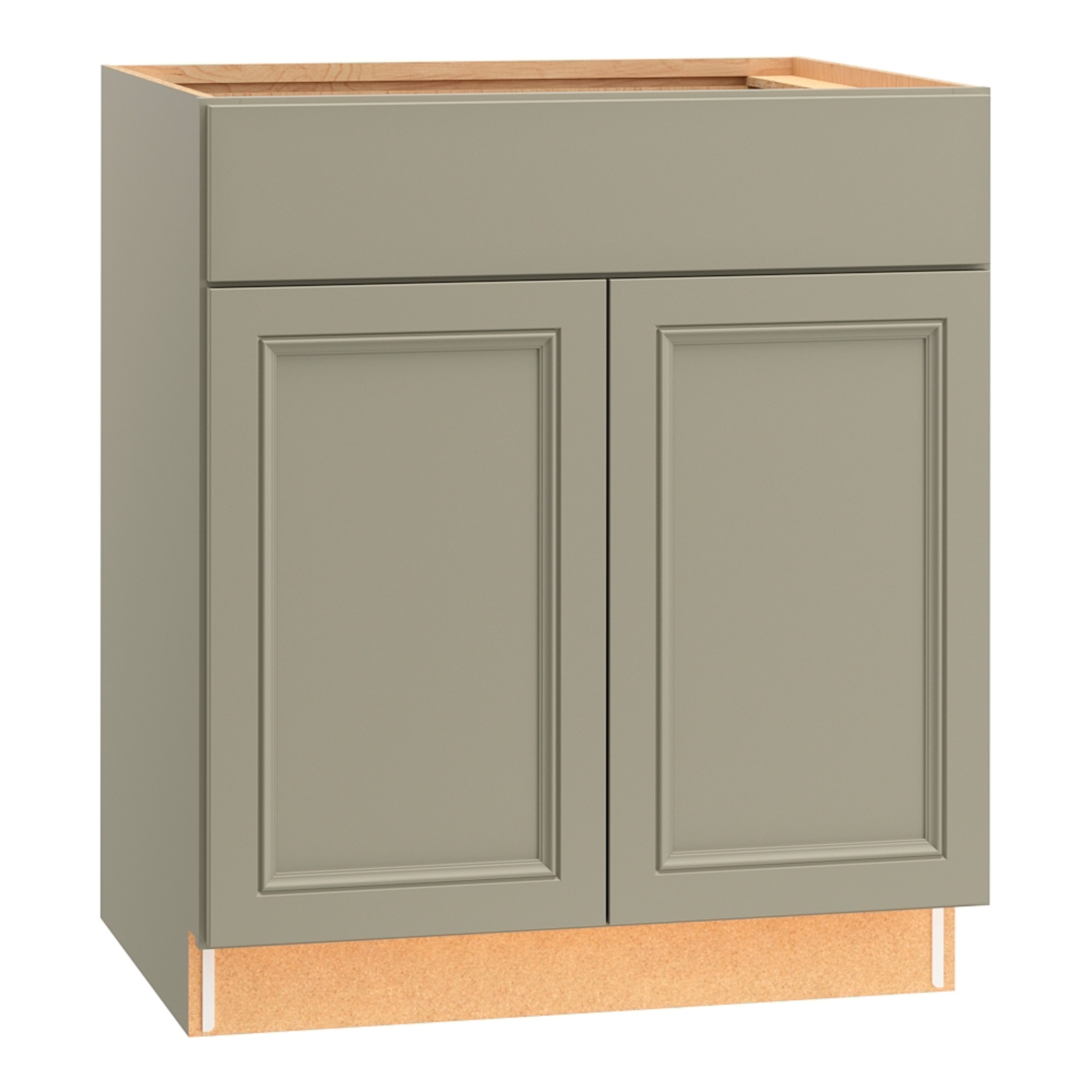 Diamond NOW G15 SB30B Wintucket 30-in W x 35-in H x 23.75-in D Cloud Gray Sink Base Fully assembled Cabinet (Recessed Panel Square)