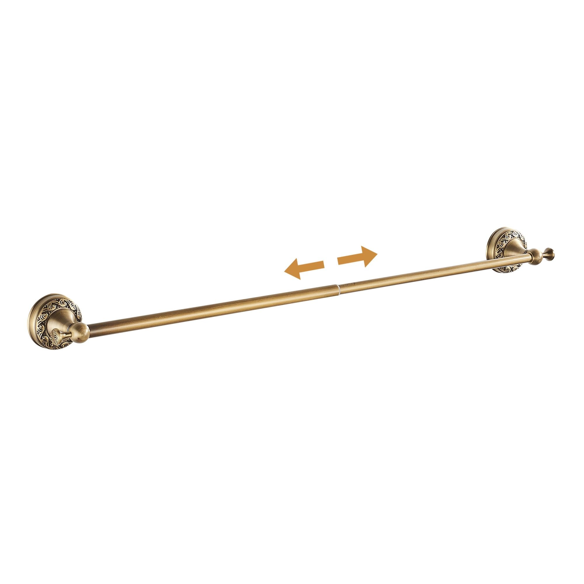 Aoibox  Adjustable Wall Mounted Towel Rack with Retractable Bar and Brushed Antique Bronze Finish