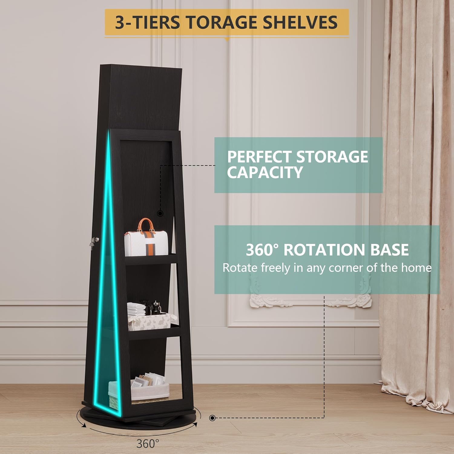 Vlsrka B0D1FT756K Jewelry-Armoires - View #6