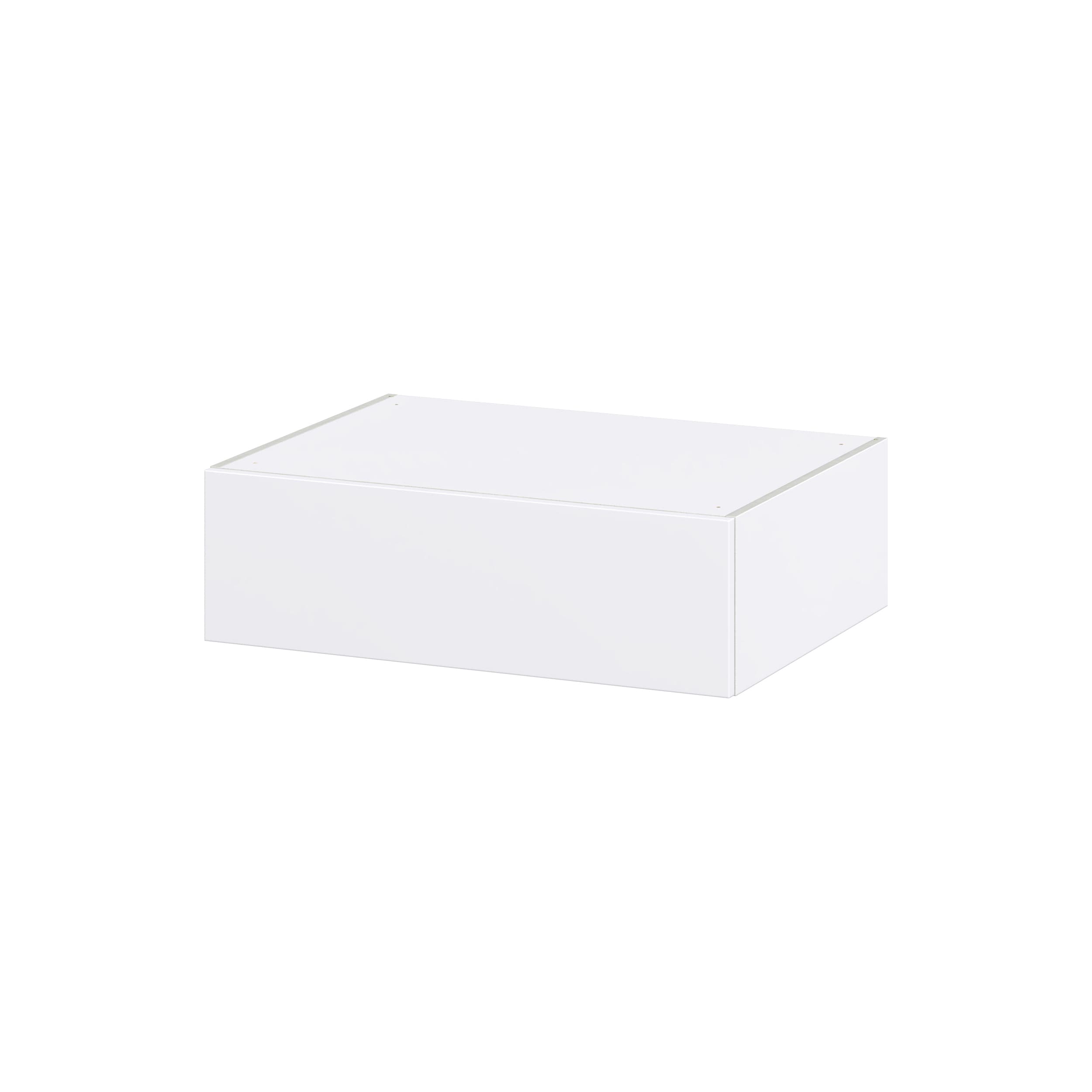 Hugo&Borg Lasalle 33-in W x 10-in H x 14-in D Bright White Slab Wall Fully Assembled Cabinet (Flat Panel Slab Door Style)