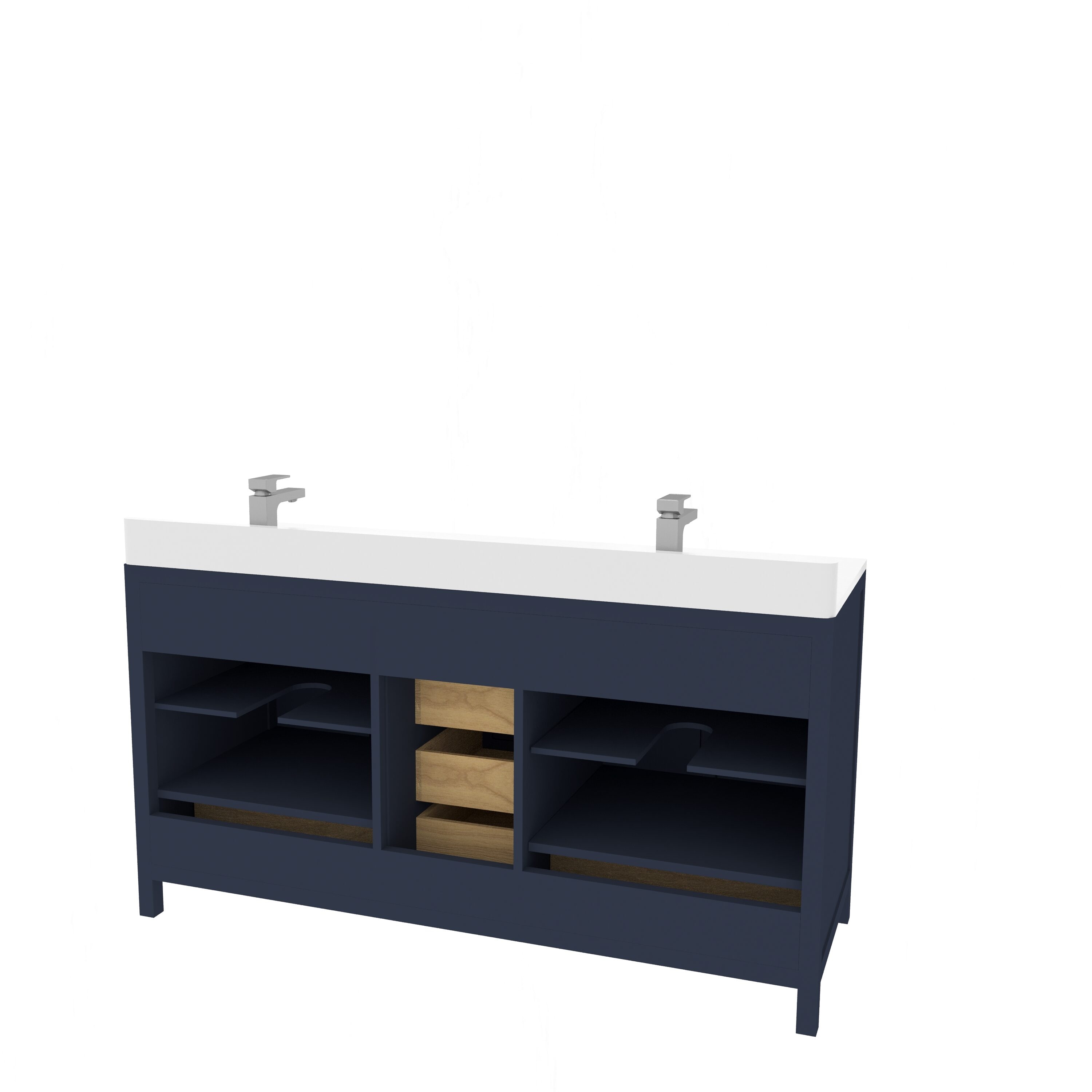 Ayna Decors AVR60NB3122 Bath-Vanity-Combo - View #6