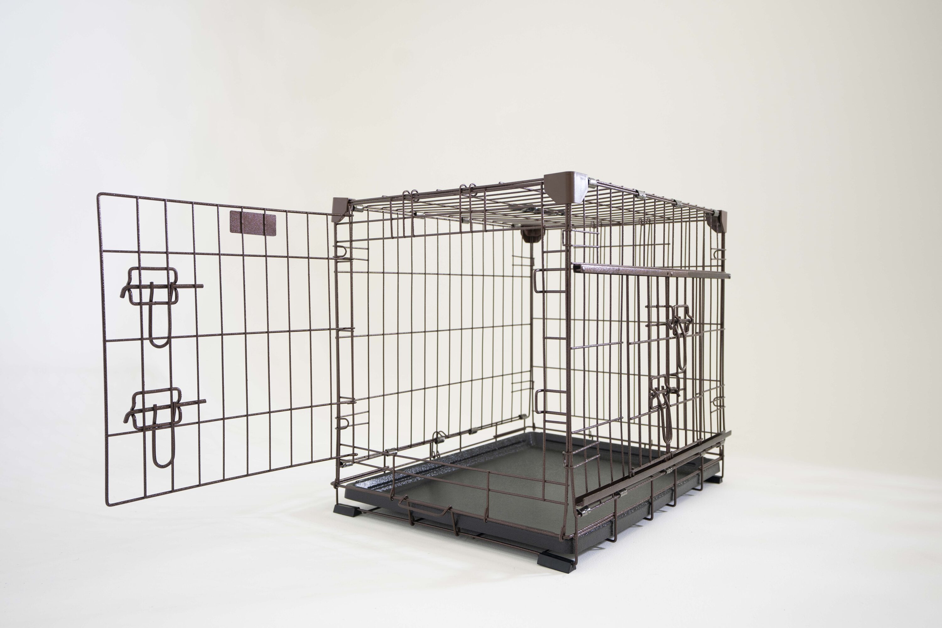 Extra Small Bronze Wire Dog Crate with Sliding Door