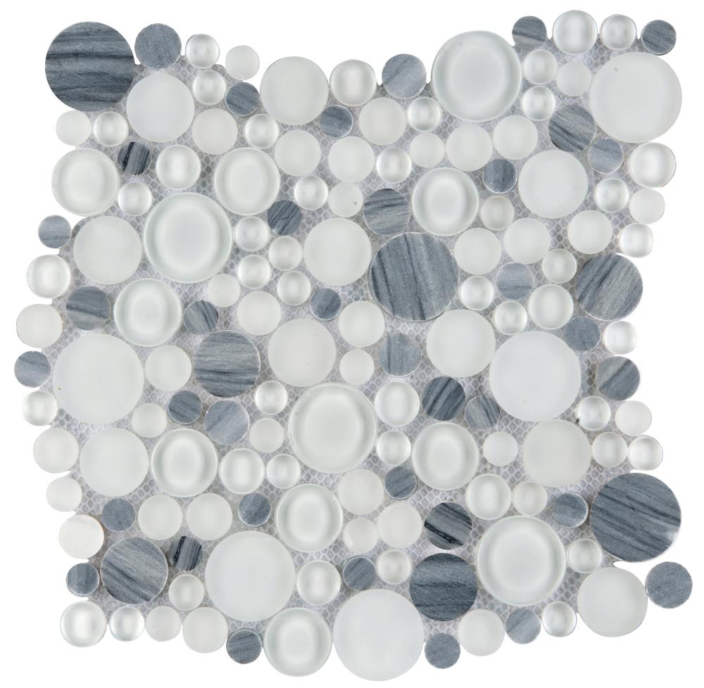 Emser W80LUCEGR1212MOC Lucente 10-Pack Grazia Stone and Glass Border Tile (12-in x 12-in)