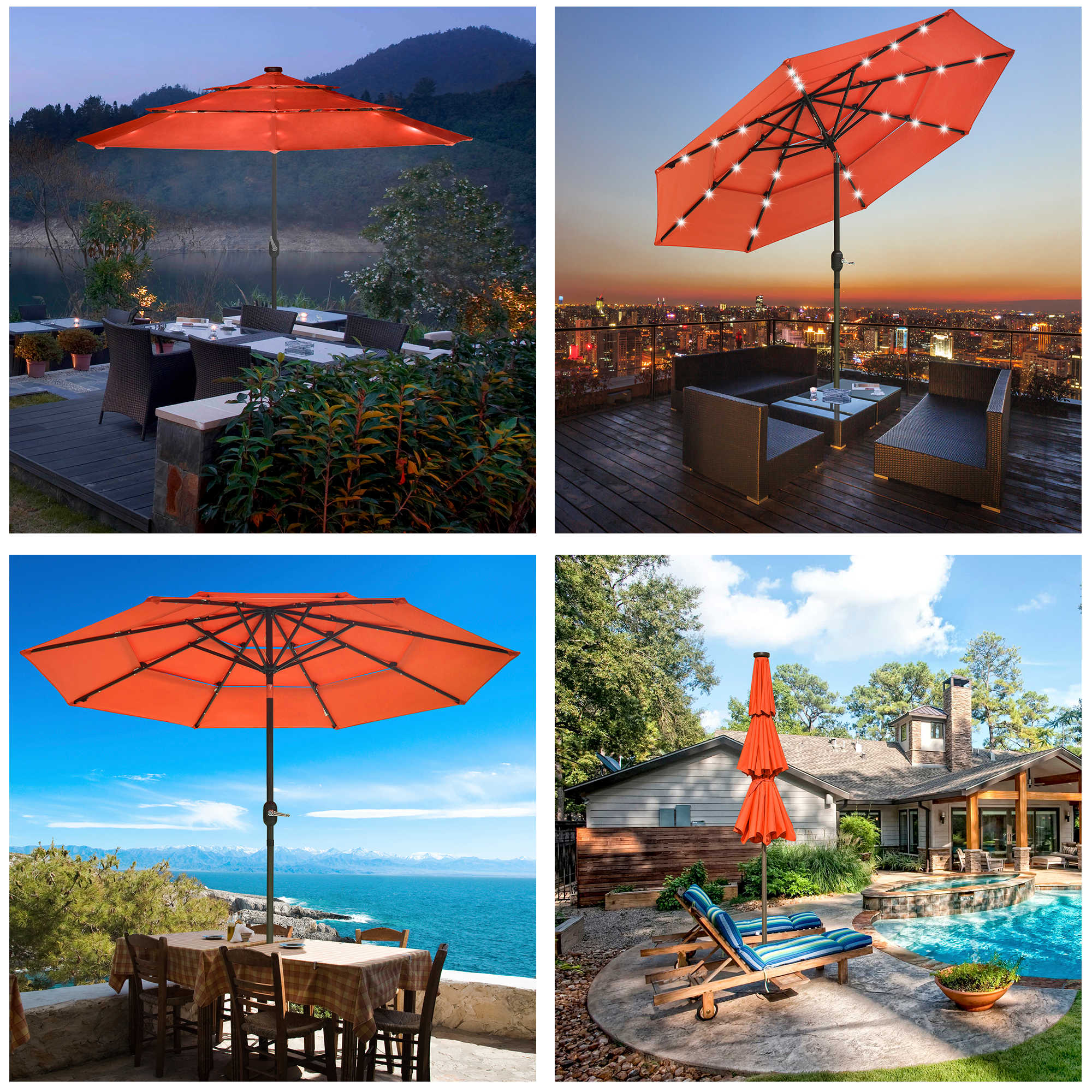 Yescom 07UMB041-3T9L-13-LO Umbrellas-2 - View #2