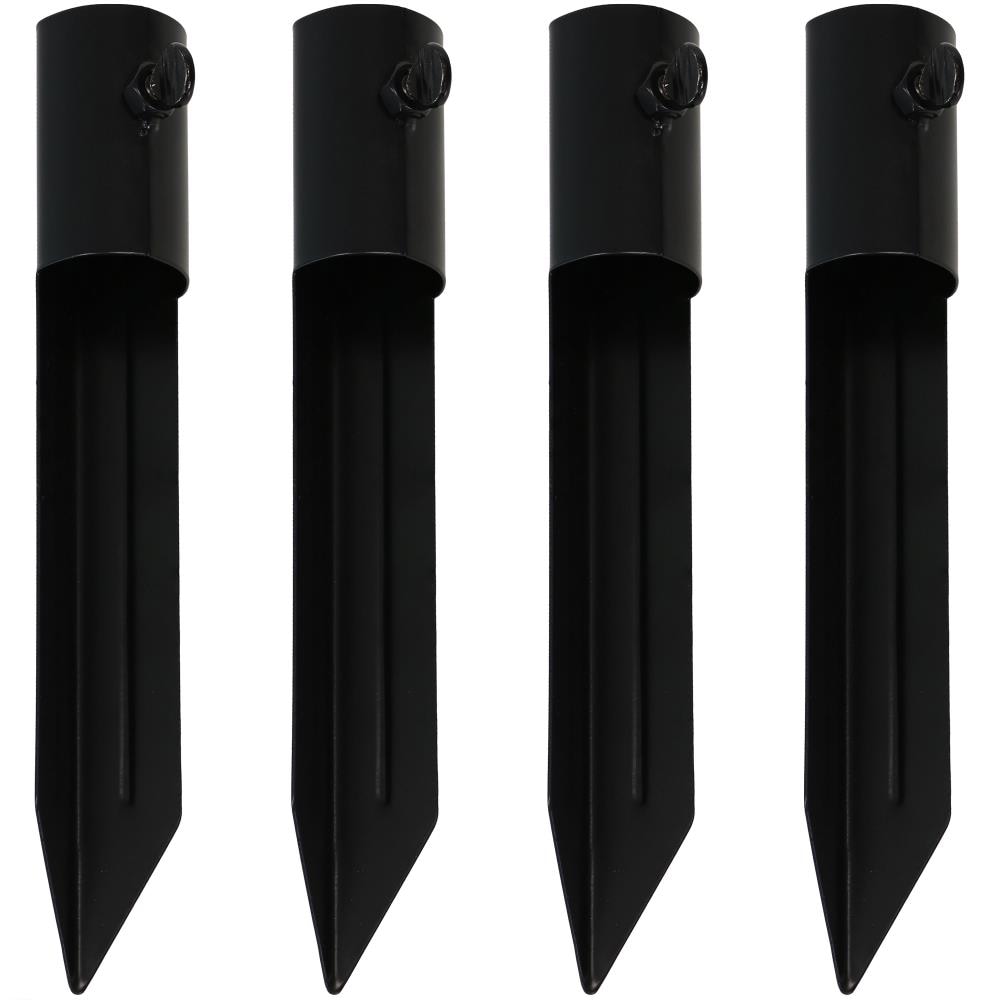 Sunnydaze Decor WKO-184 4-Pack 4-in Black Plastic Torch Stakes