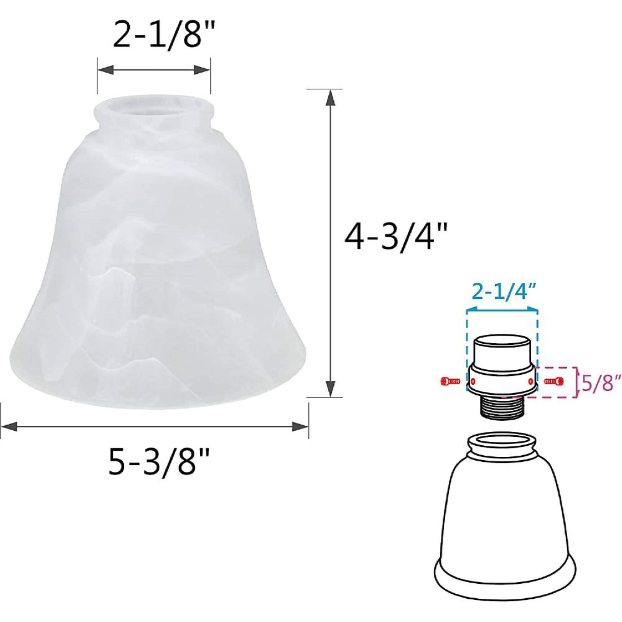 Aspen Creative Corporation 23027-4 Light-Shades - View #3