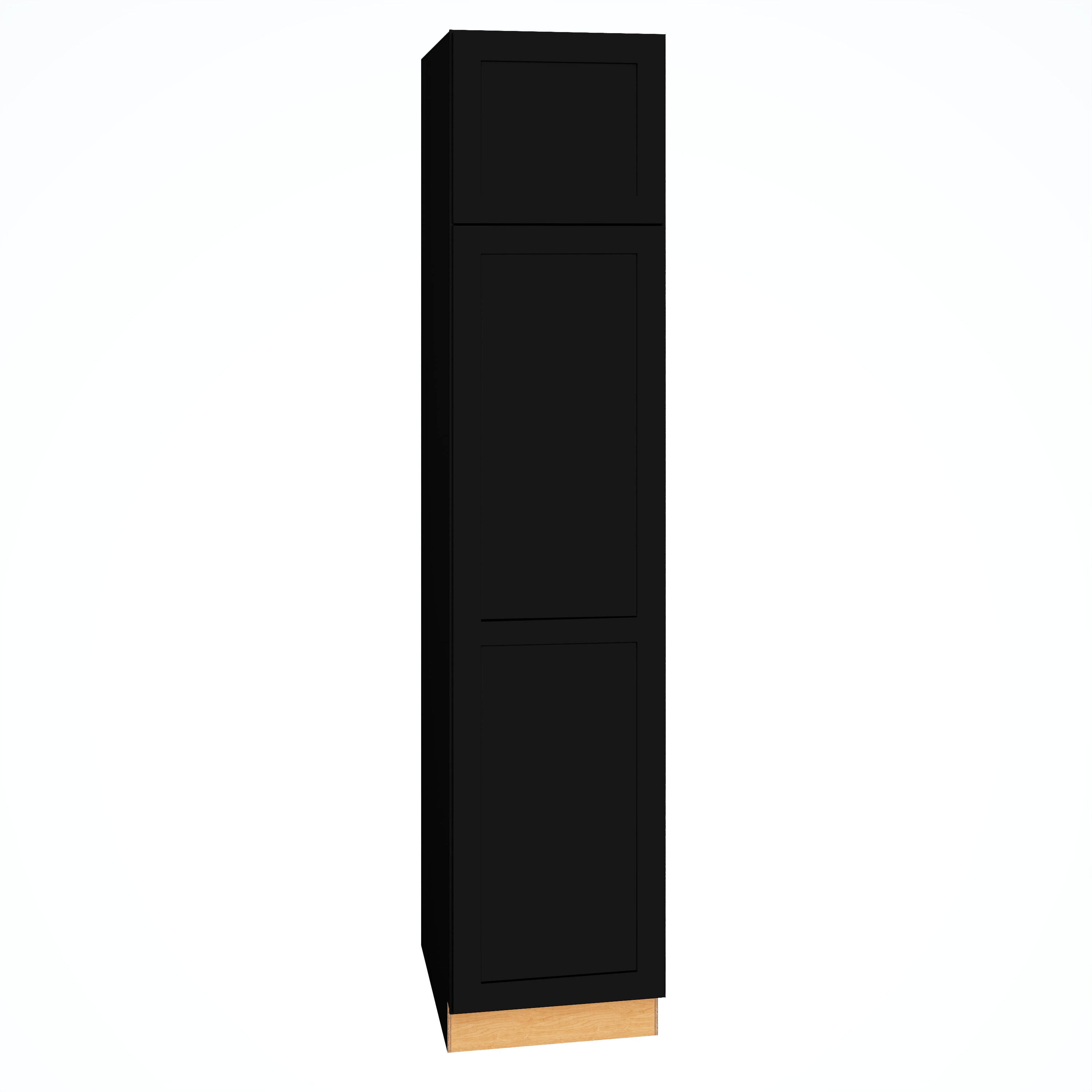 Diamond Express 61I-U188424R Jamestown 18-in W x 84-in H x 24-in D Black Pantry Fully assembled Plywood Cabinet (Recessed Panel Shaker)