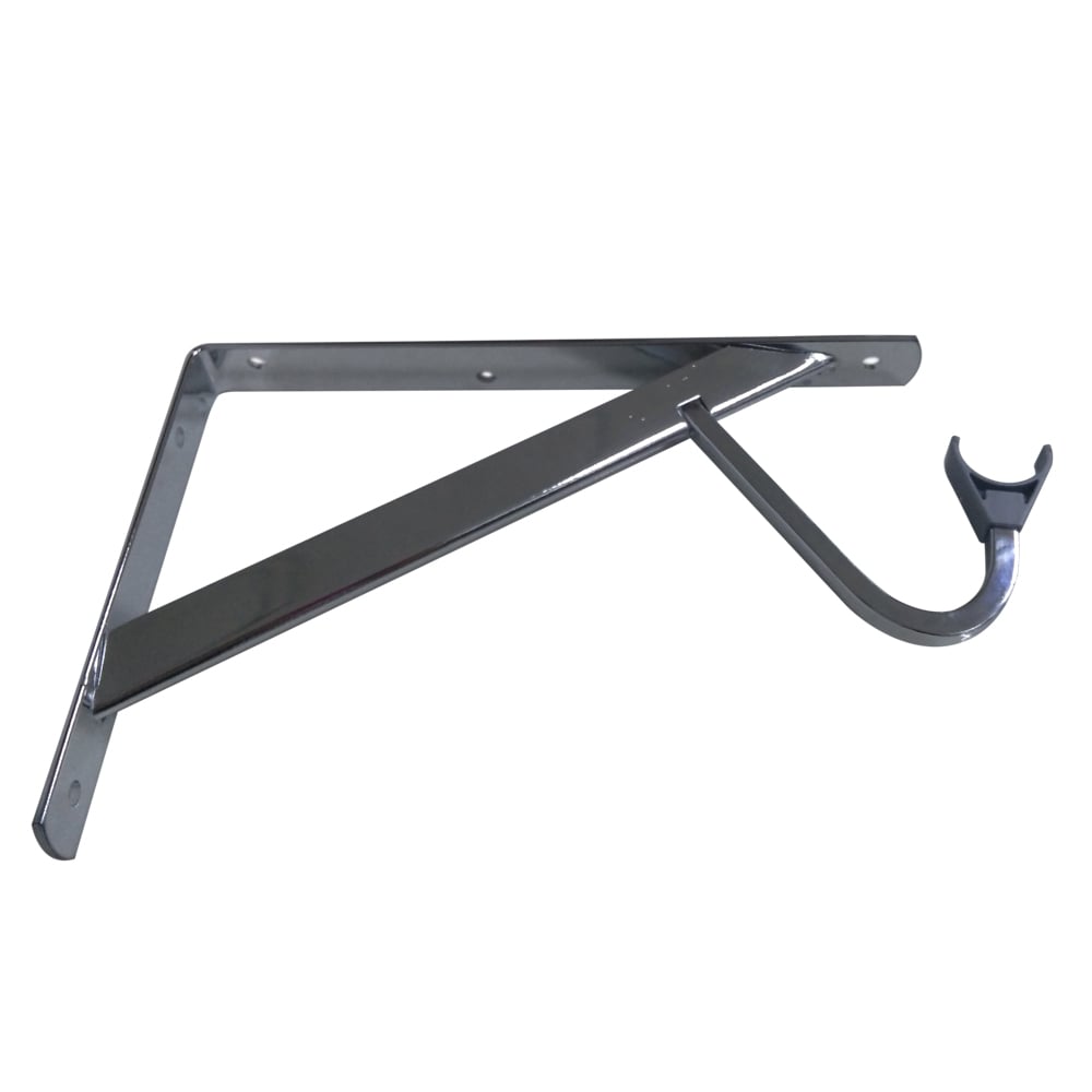 2-Blue Hawk 12.66" Chrome Finish Steel Heavy Duty Shelf Brackets-New-#0220349 