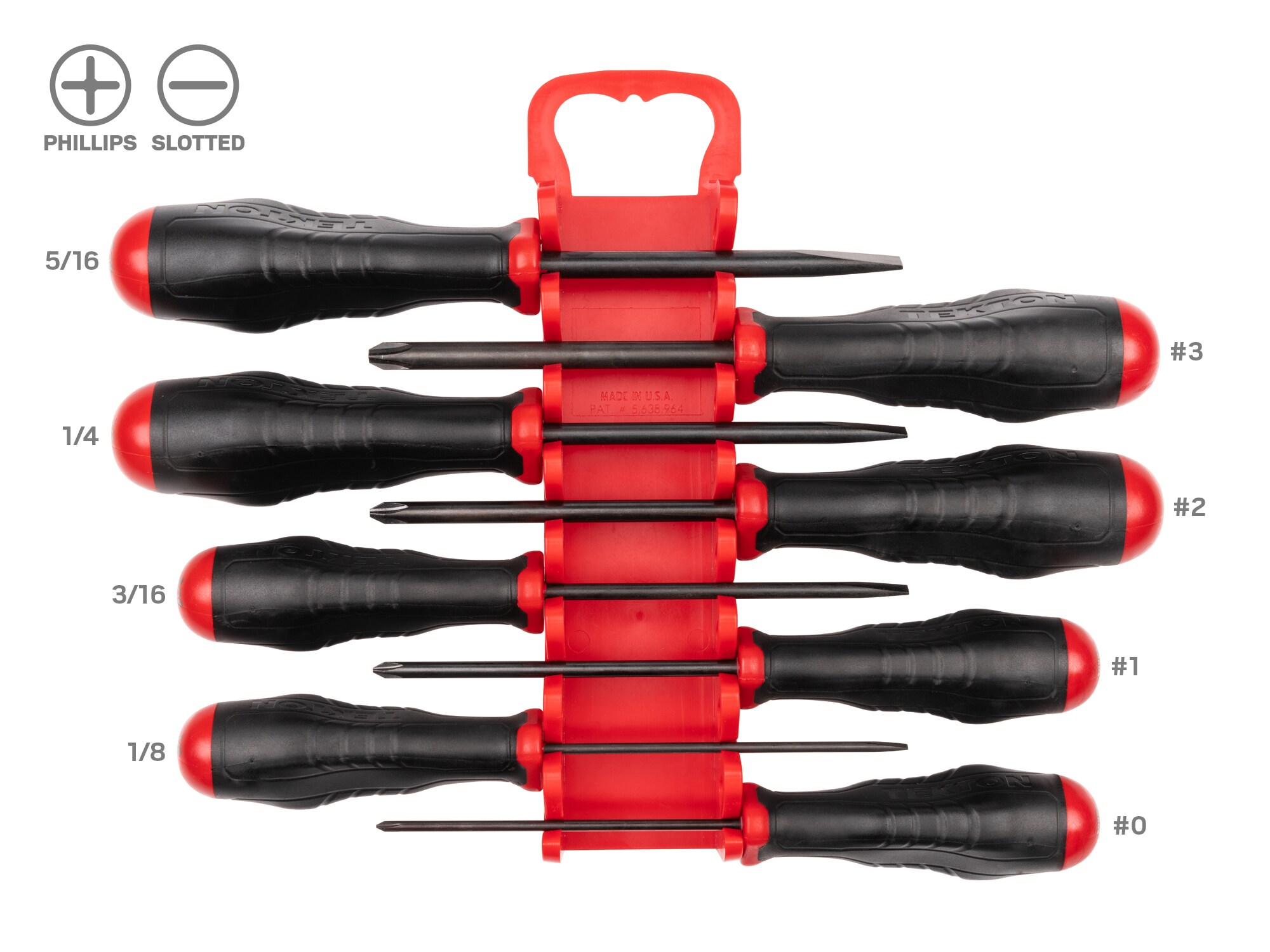 TEKTON DRV41505 8 -Piece 4-in Screwdriver Set