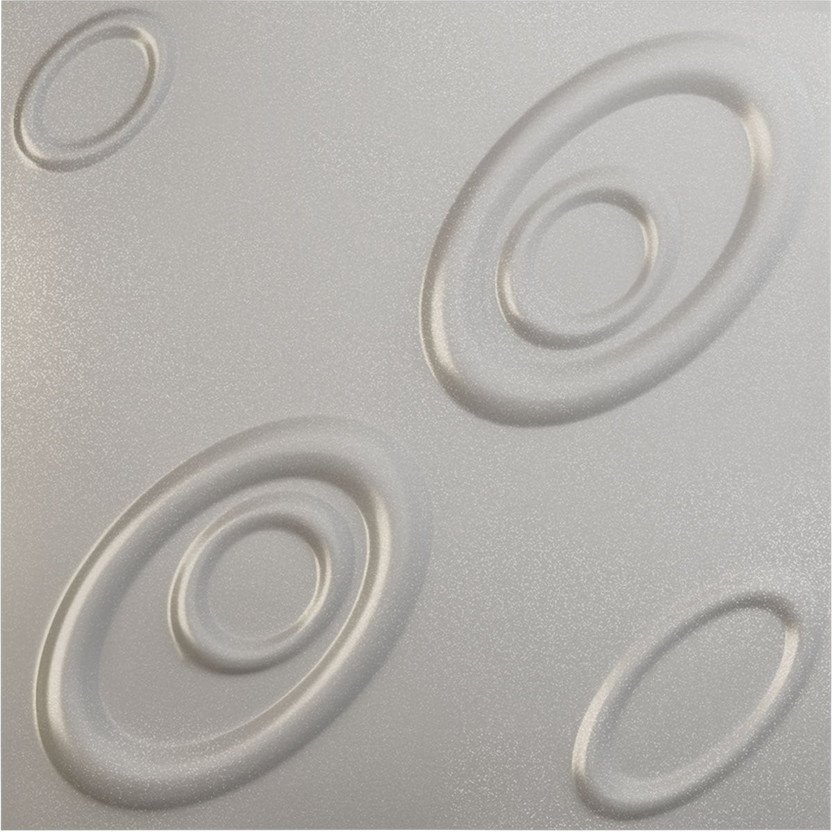 Ekena Millwork WP20X20MAASV-CASE-12 19-5/8-in x 19-5/8-in Embossed Textured Metallic Silver PVC Wall Panel 12 -Pack