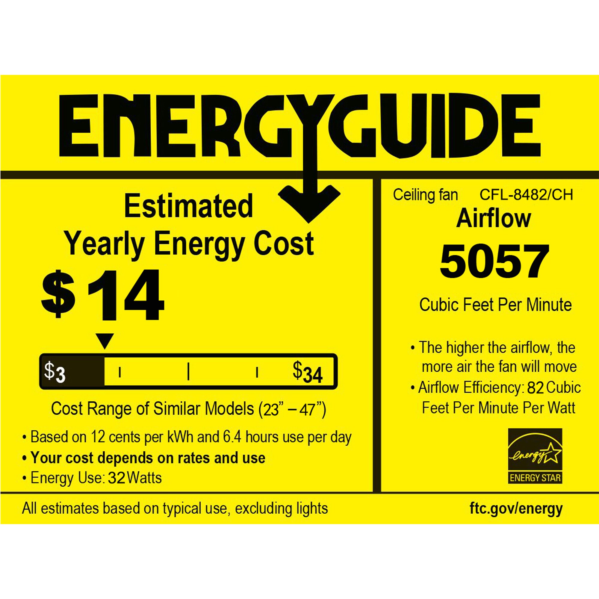 Home Accessories Inc CFL-8482CH Ceiling-Fans - View #6