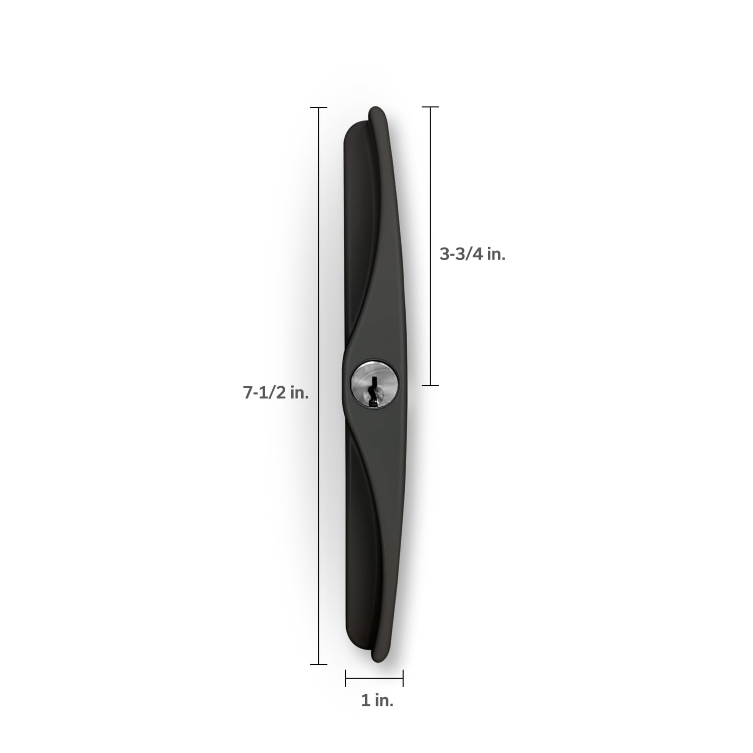 United Window & Door 47KDBLKDUALHWD Sliding-Patio-Door-Handles - View #6