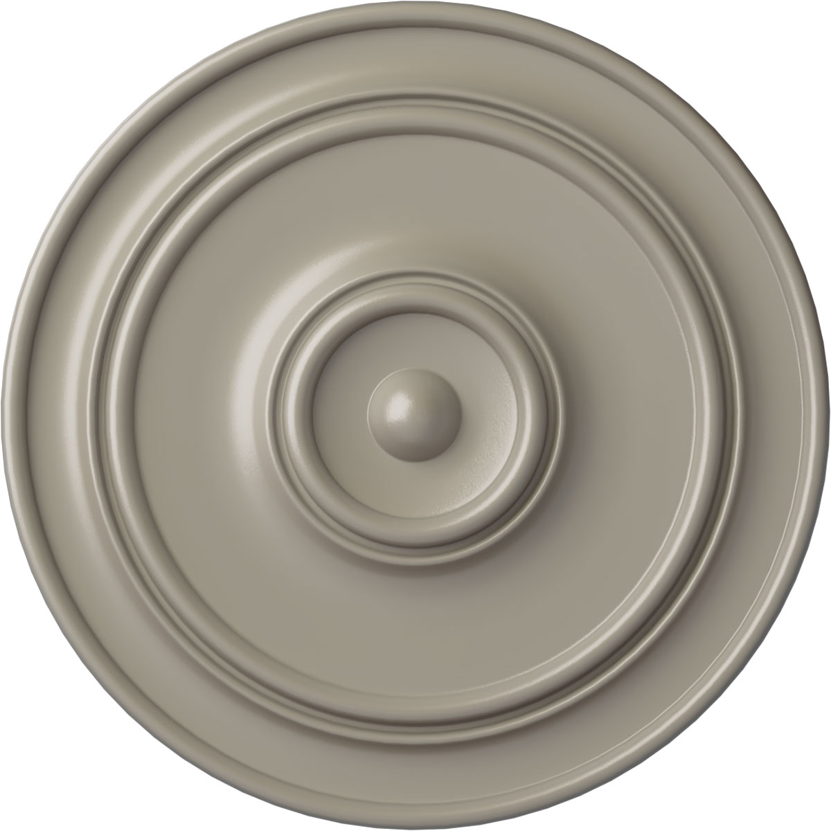 Ekena Millwork CM54TCLPWS Large Classic 57-in W x 57-in L Painted Pearl White Polyurethane Whole Ceiling Medallion