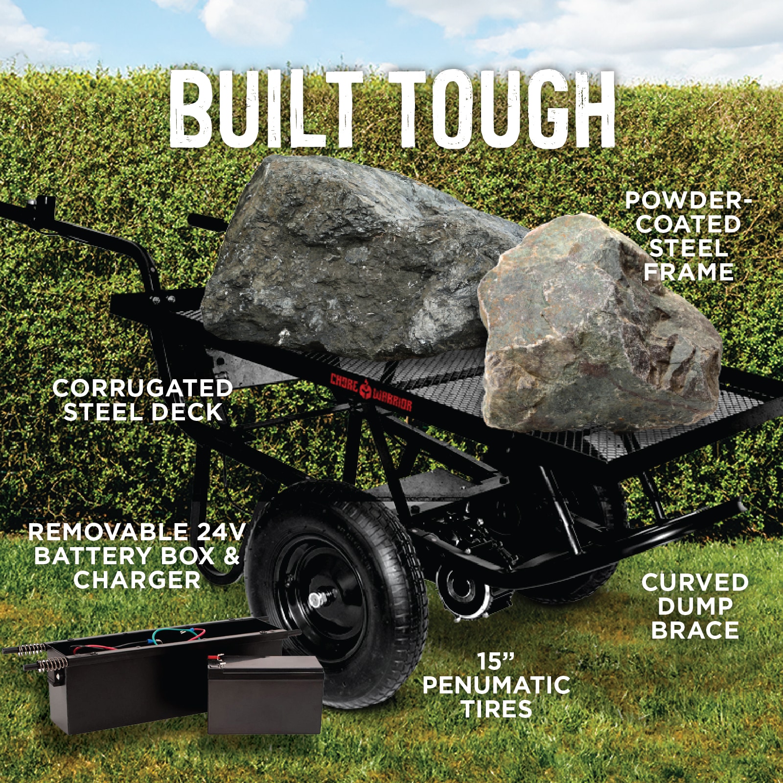 CHORE WARRIOR 44324 wheelbarrow - View #2