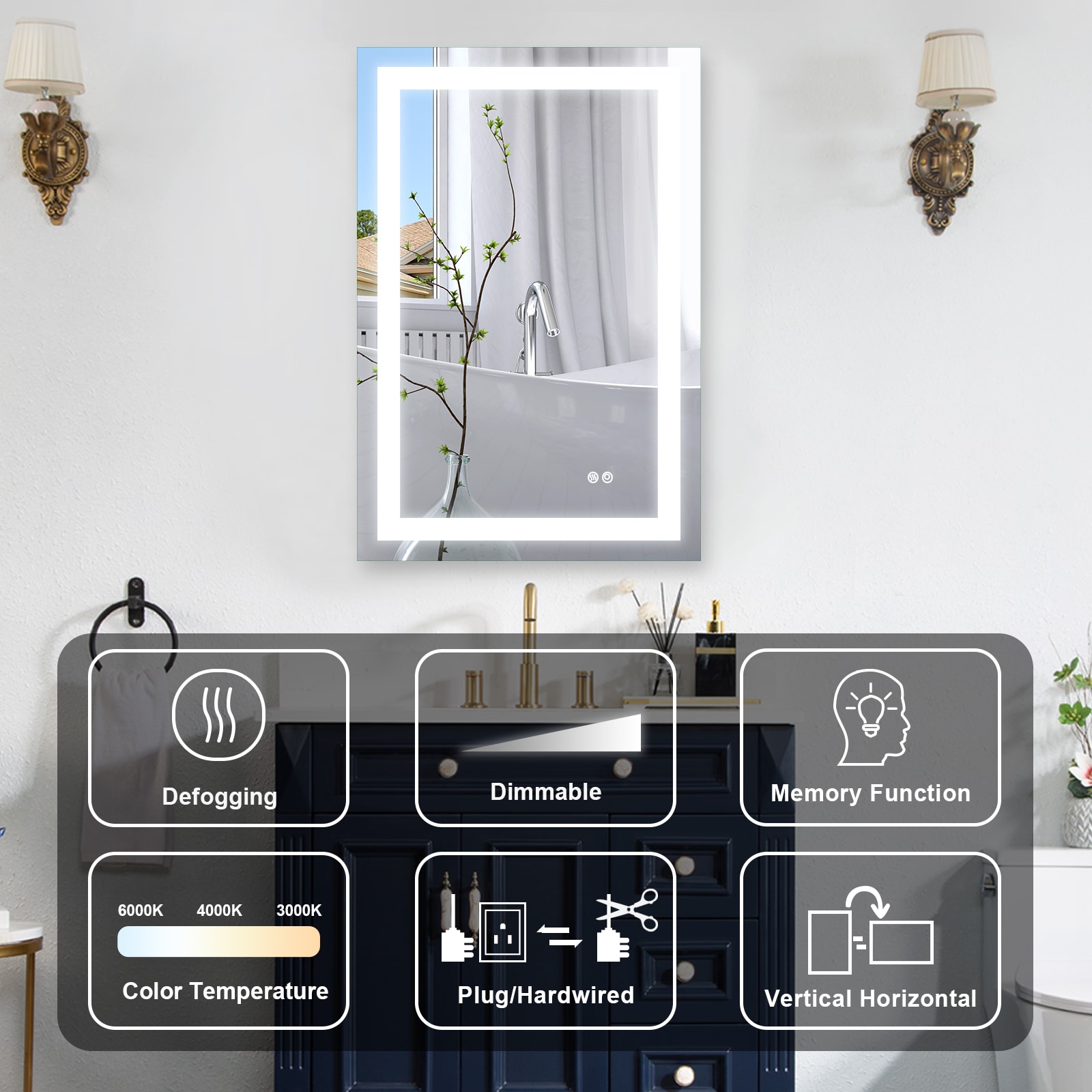 Forclover ASAL683 Framed-Bath-Mirrors - View #7