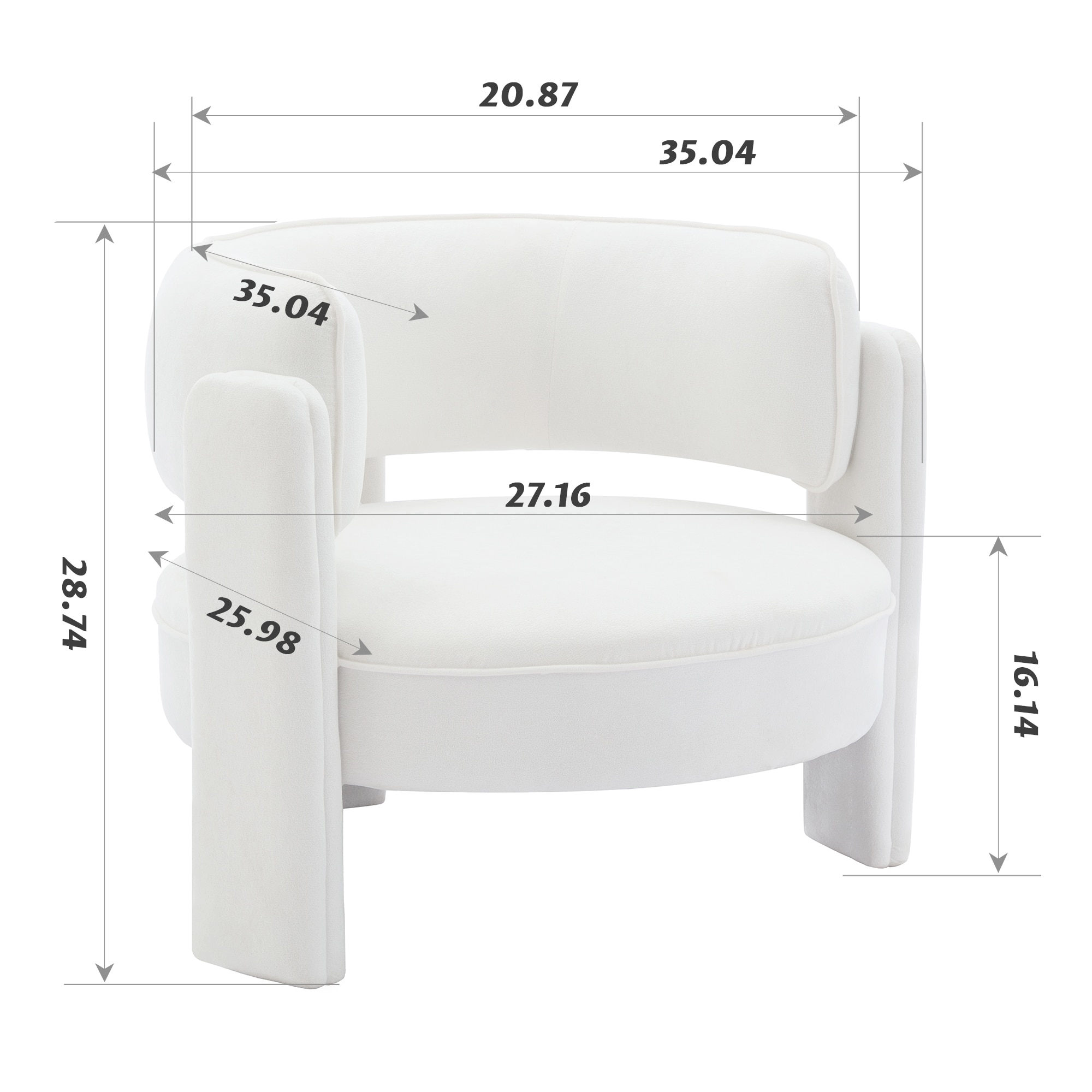 JEAREY JE-HMLG-WH-F chairs - View #5