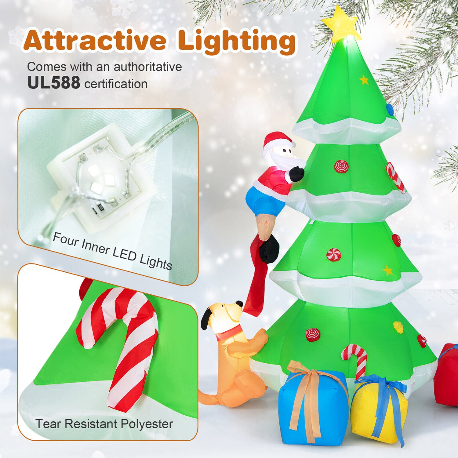 WELLFOR HYJ23969US Christmas-Inflatables - View #5