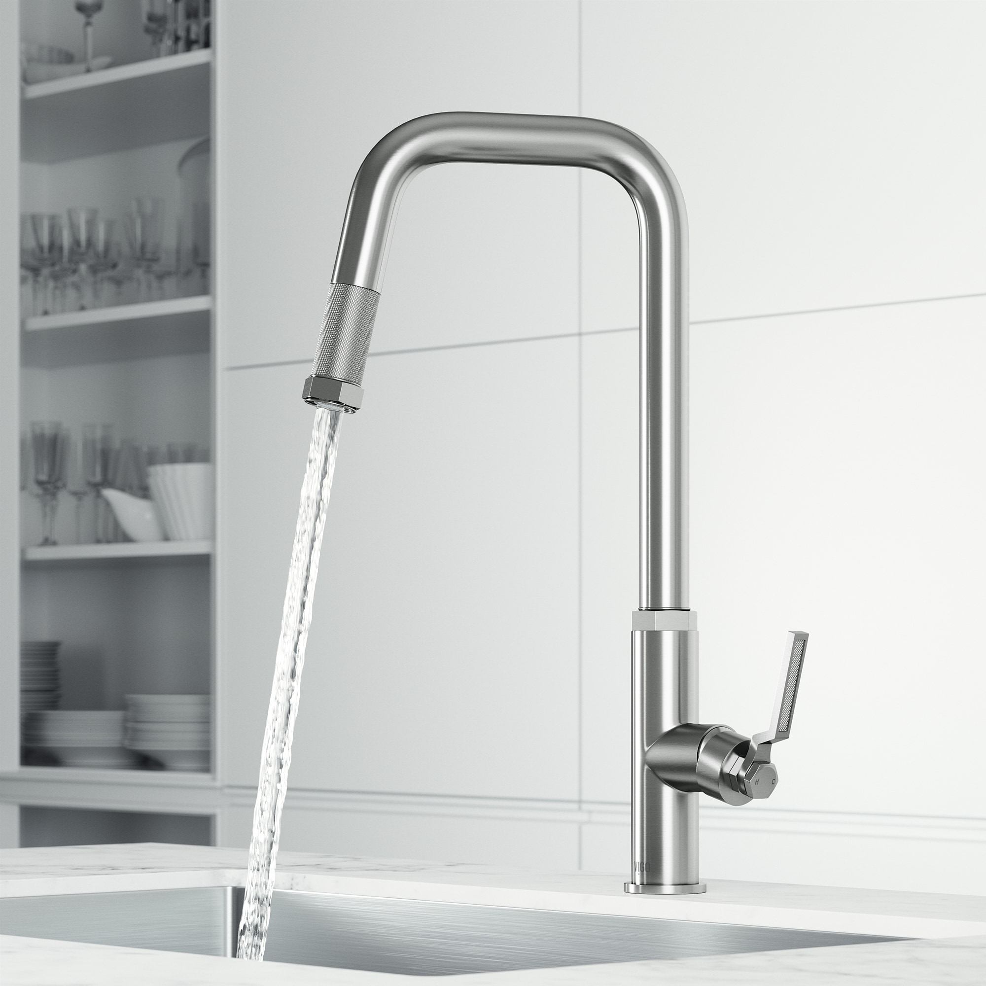 Hart 18" Stainless Steel Pull-Down Kitchen Faucet