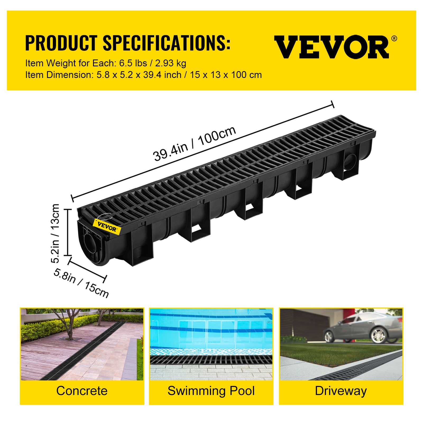 VEVOR PSLGM10010039V7B1V0 Outdoor-Drainage - View #8