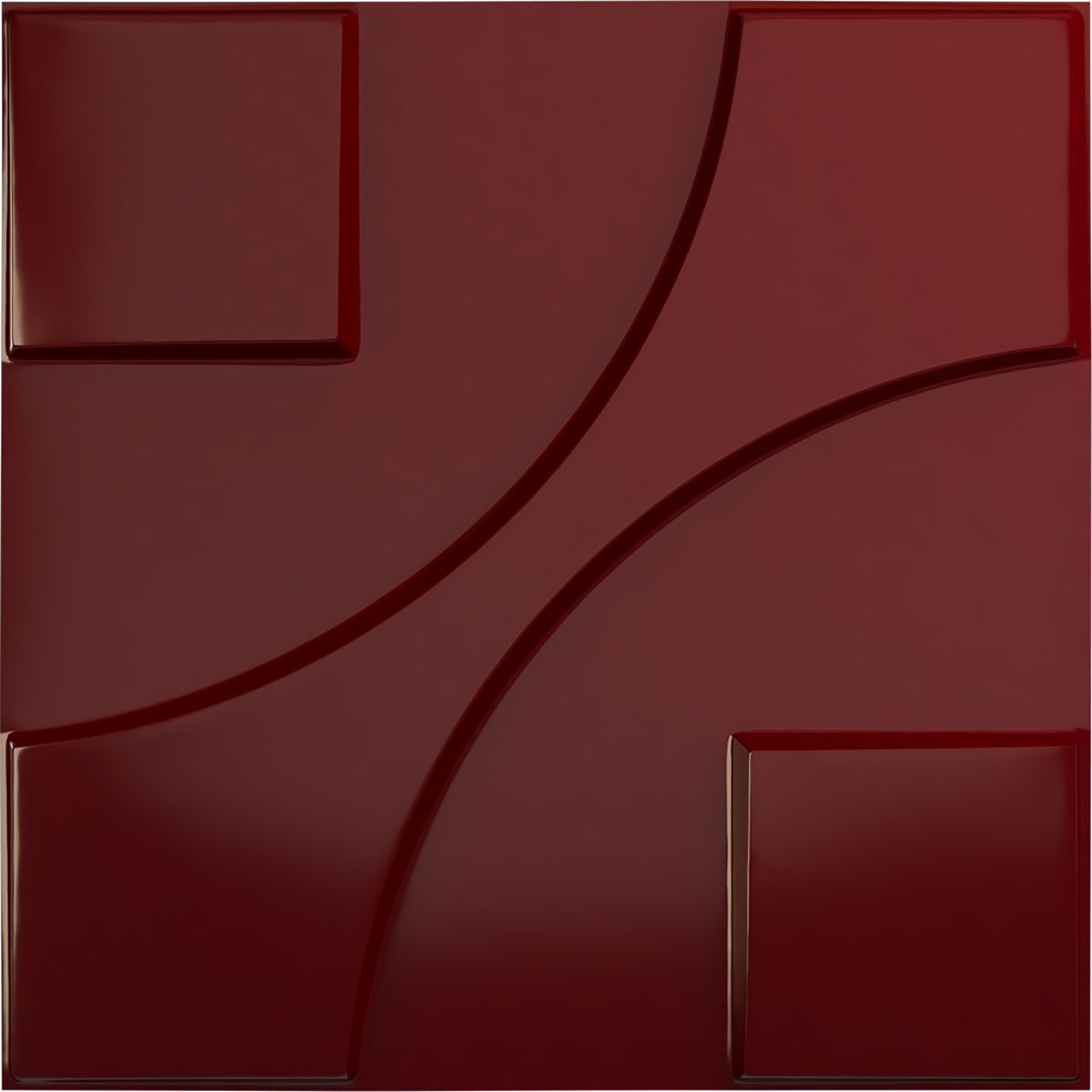 Ekena Millwork WP20X20NEHML 19-5/8-in x 19-5/8-in Embossed Paintable/Stainable Red PVC Wall Panel (