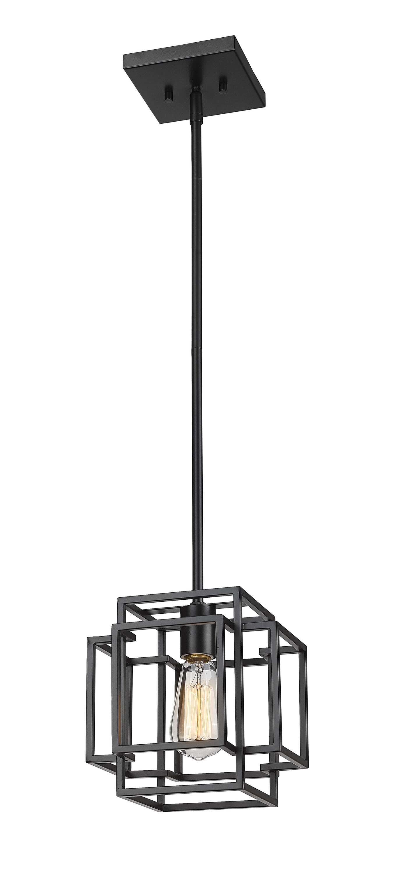 Titania Matte Black Mini Pendant Light - Indoor/Outdoor Contemporary Design