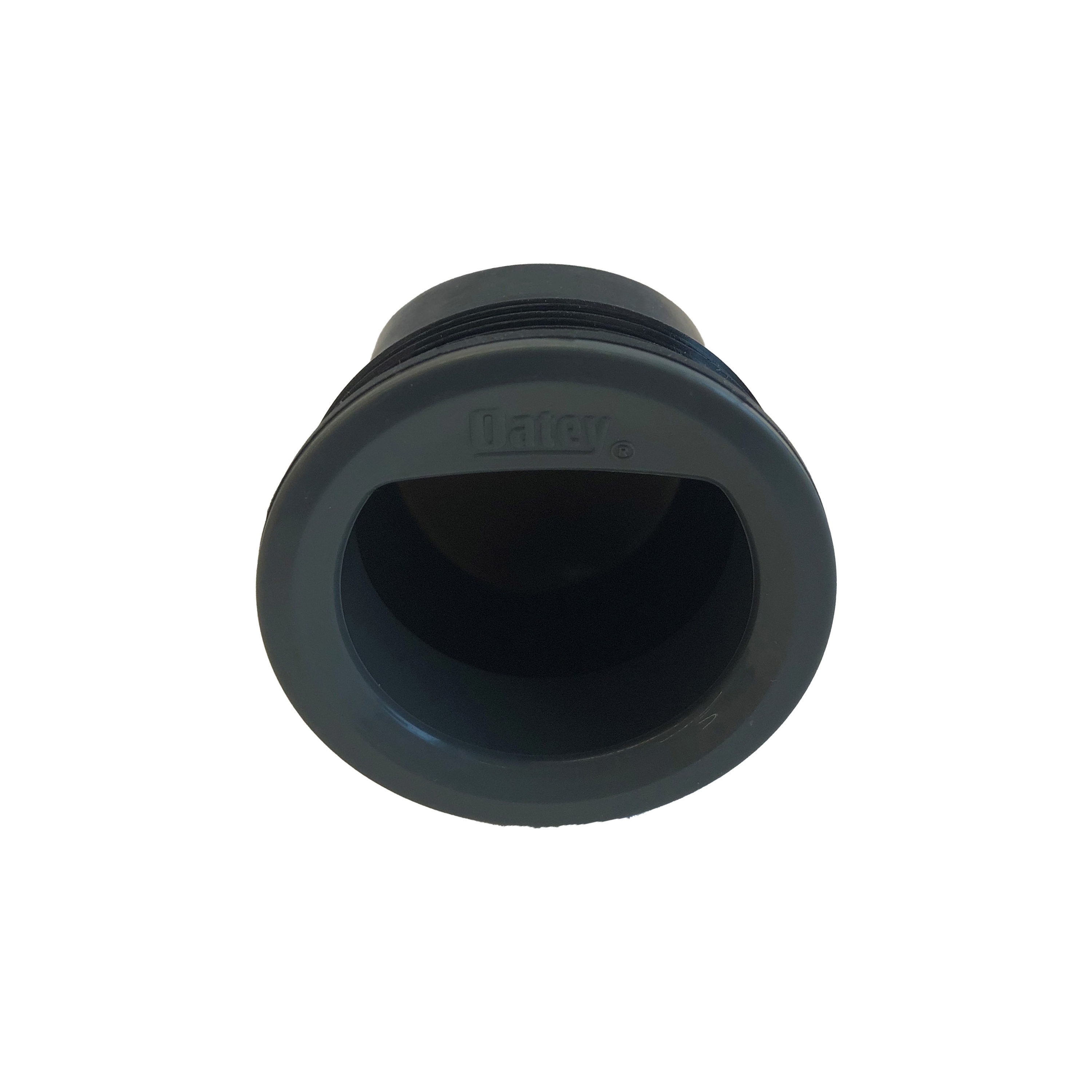 Westbrass D206P-62 2 No-Caulk PVC Compression Shower Drain with 4-1/4  Round Grid Cover, Matte Black 