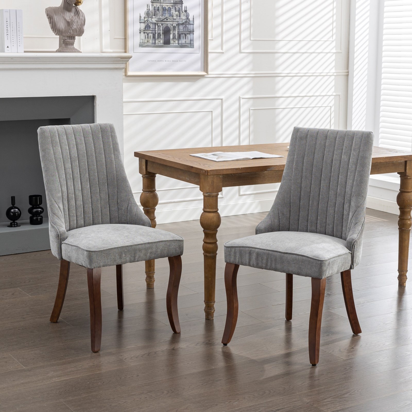 Hrinhom HC-W7001-GRAY Dining-Chairs - View #2