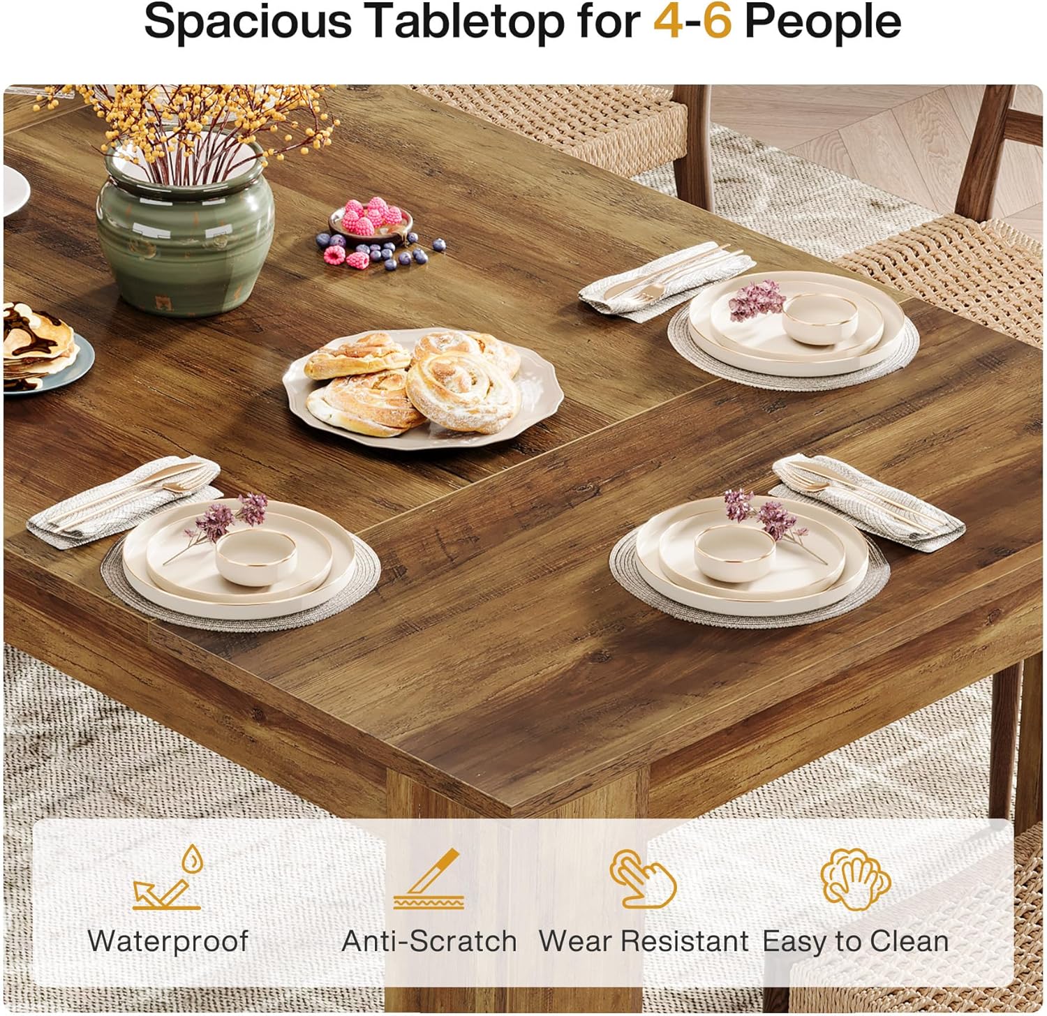 Tribesigns LWSC-JW0988 Dining-Tables - View #3