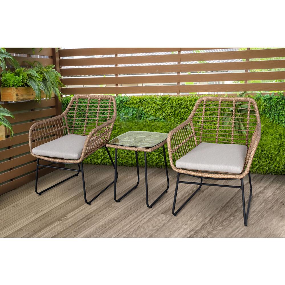 Mod Furniture MIA3PC-GRY Patio-Conversation-Sets - View #6