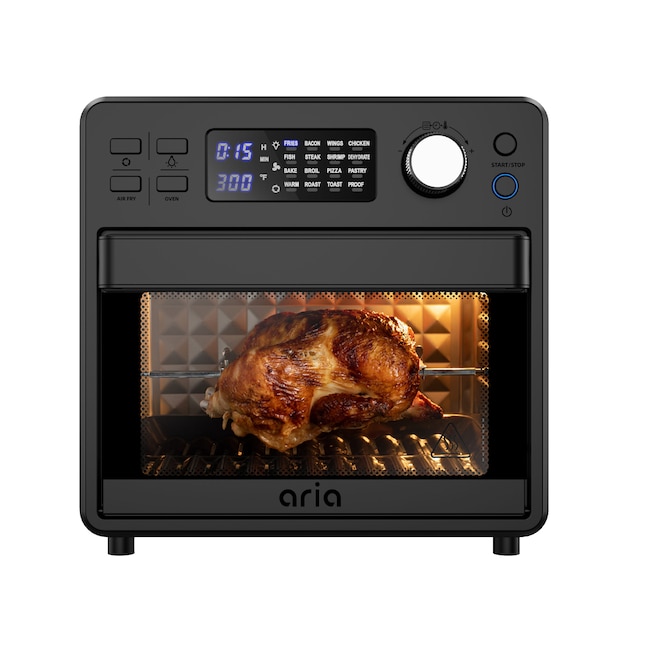 Aria wave Mini 16 Quart Air Fryer Oven - Black, 1600W