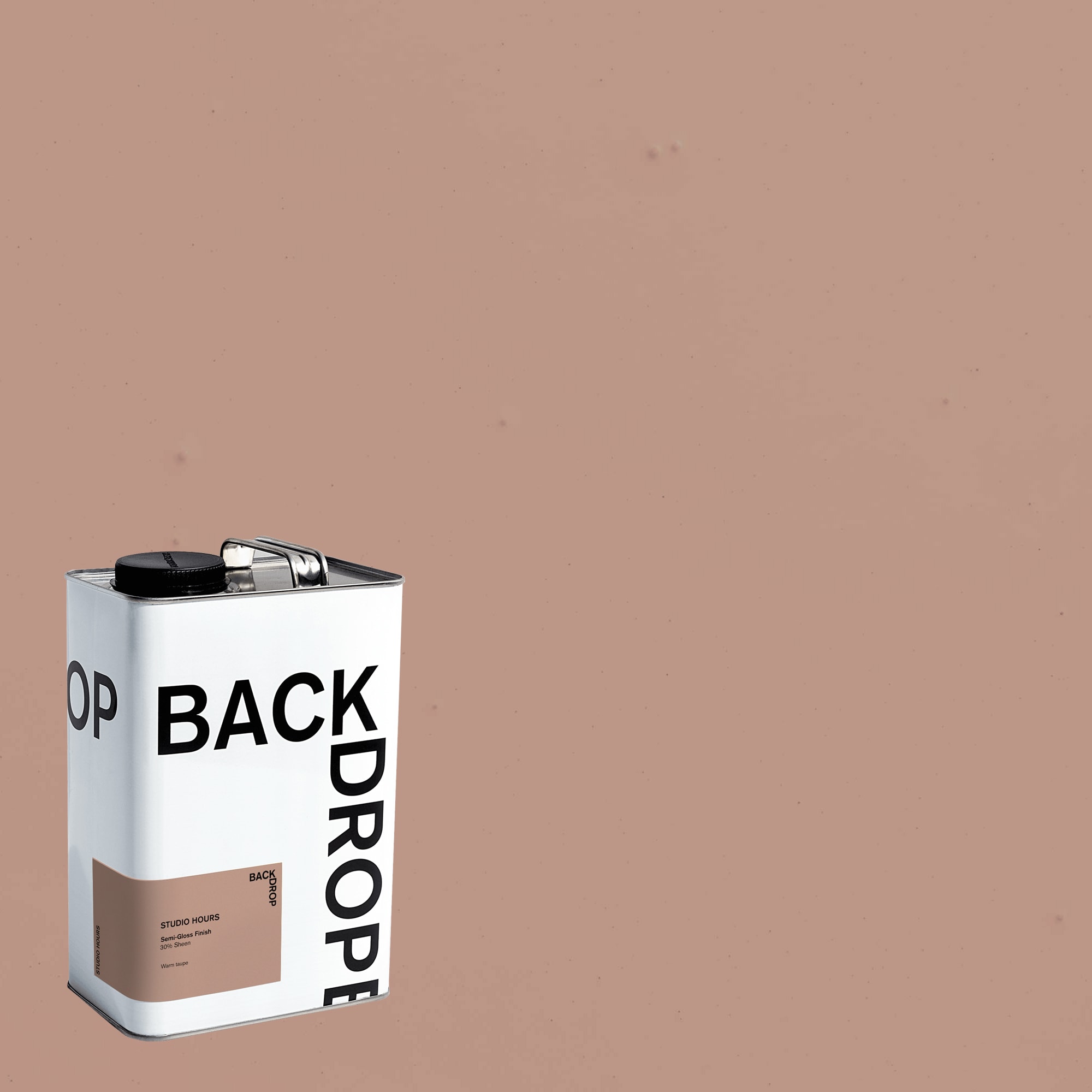 BACKDROP Semigloss StudioHours Warm Taupe and Furniture Paint