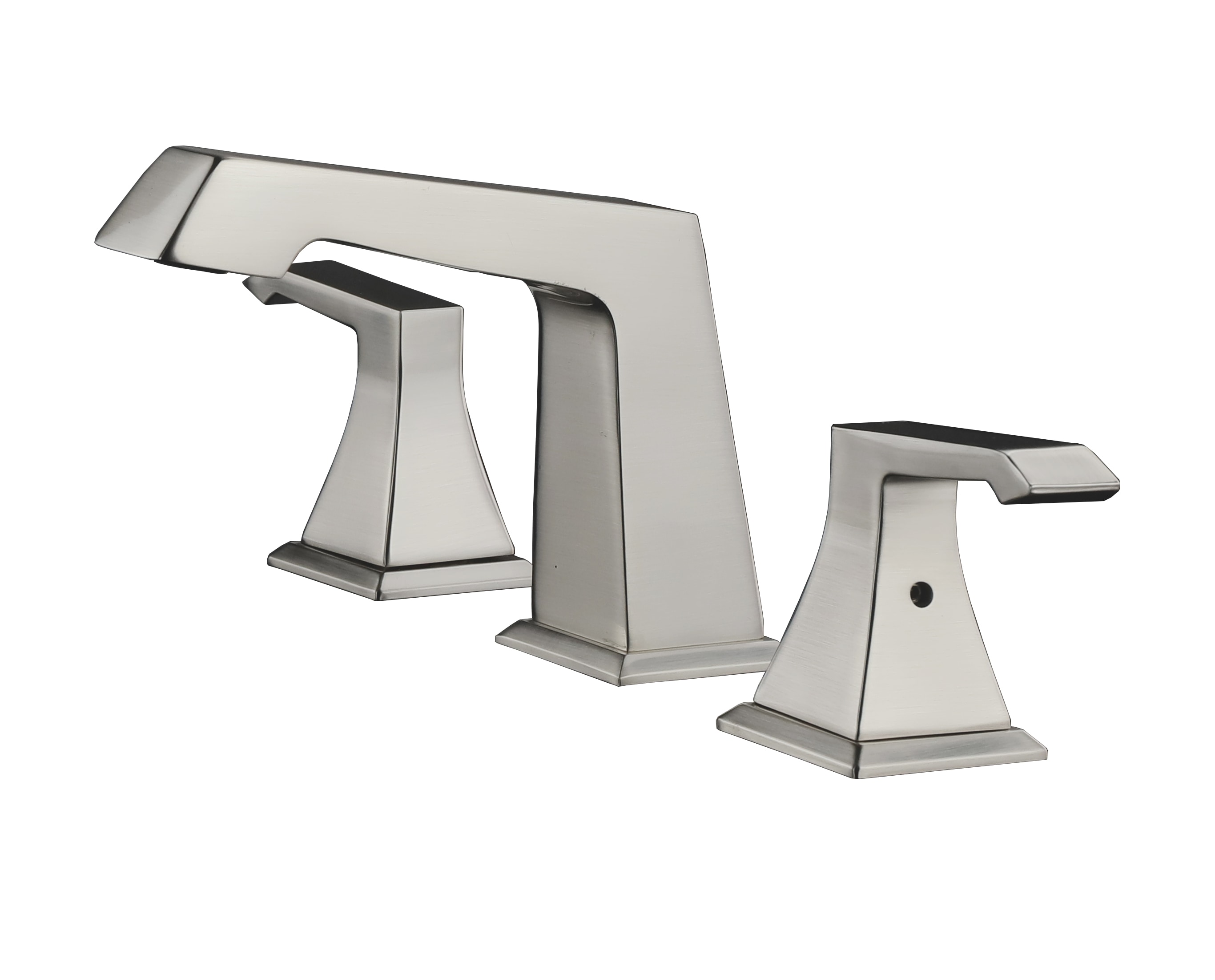 Lexora LFT4011BN Balduina Brushed Nickel Widespread 1-handle Mid-arc Commercial/Residential Handle Bathroom Sink Faucet
