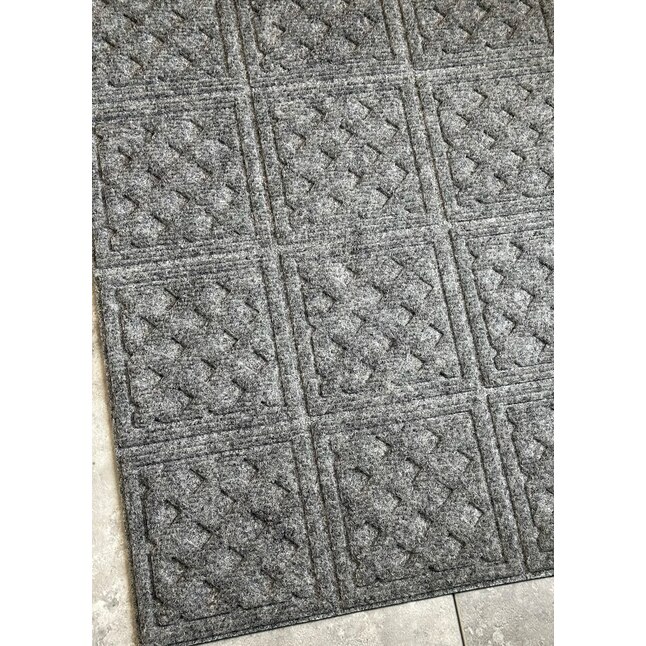 Toccoa Mats 2 ft X 3 ft Slate Gray Rubber Rectangular Indoor Or Outdoor toccoa-mats-2-ft-x-3-ft-slate-gray-rubber-rectangular-indoor-or-outdoor