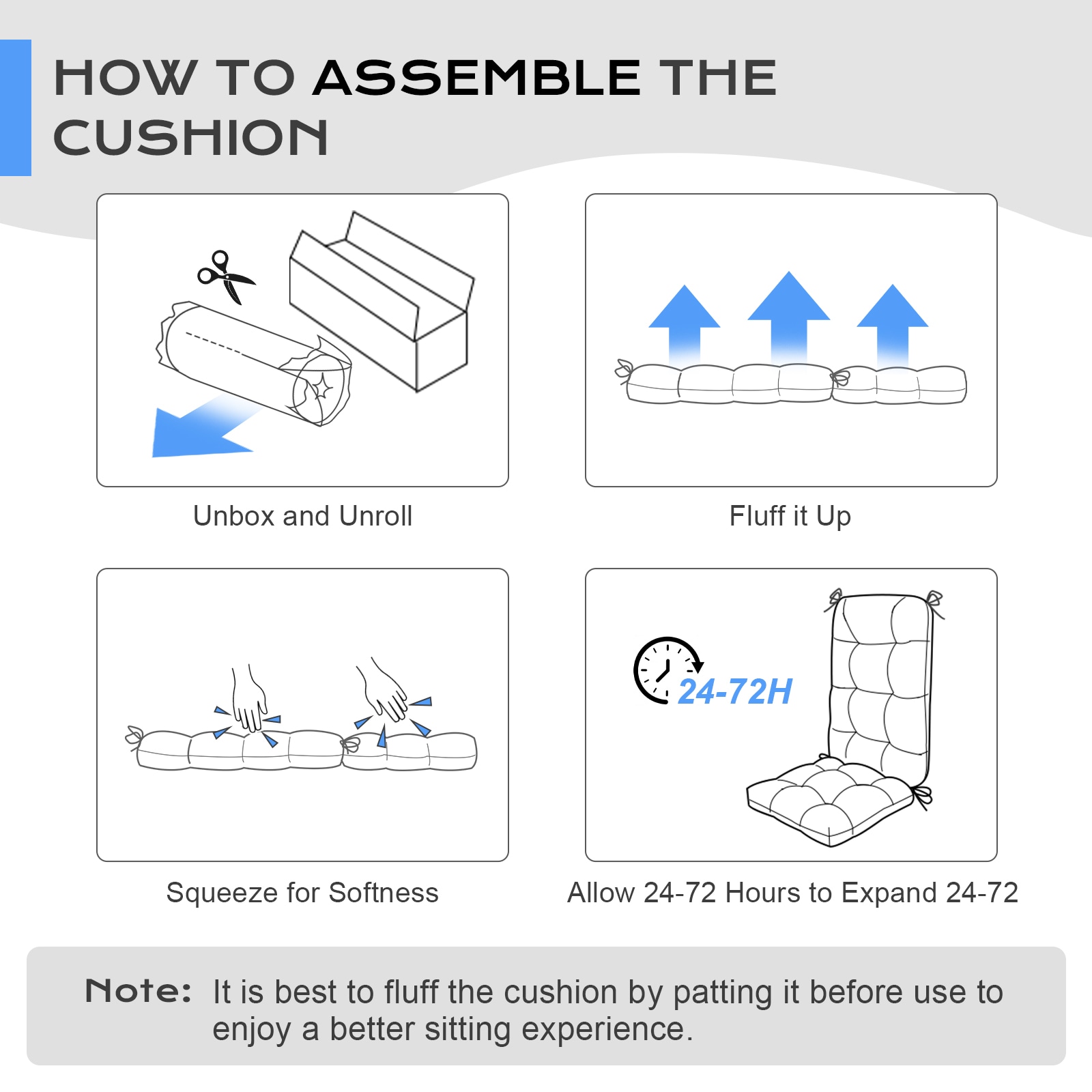 Aoodor A376-PDEDE Patio-Furniture-Cushions - View #10