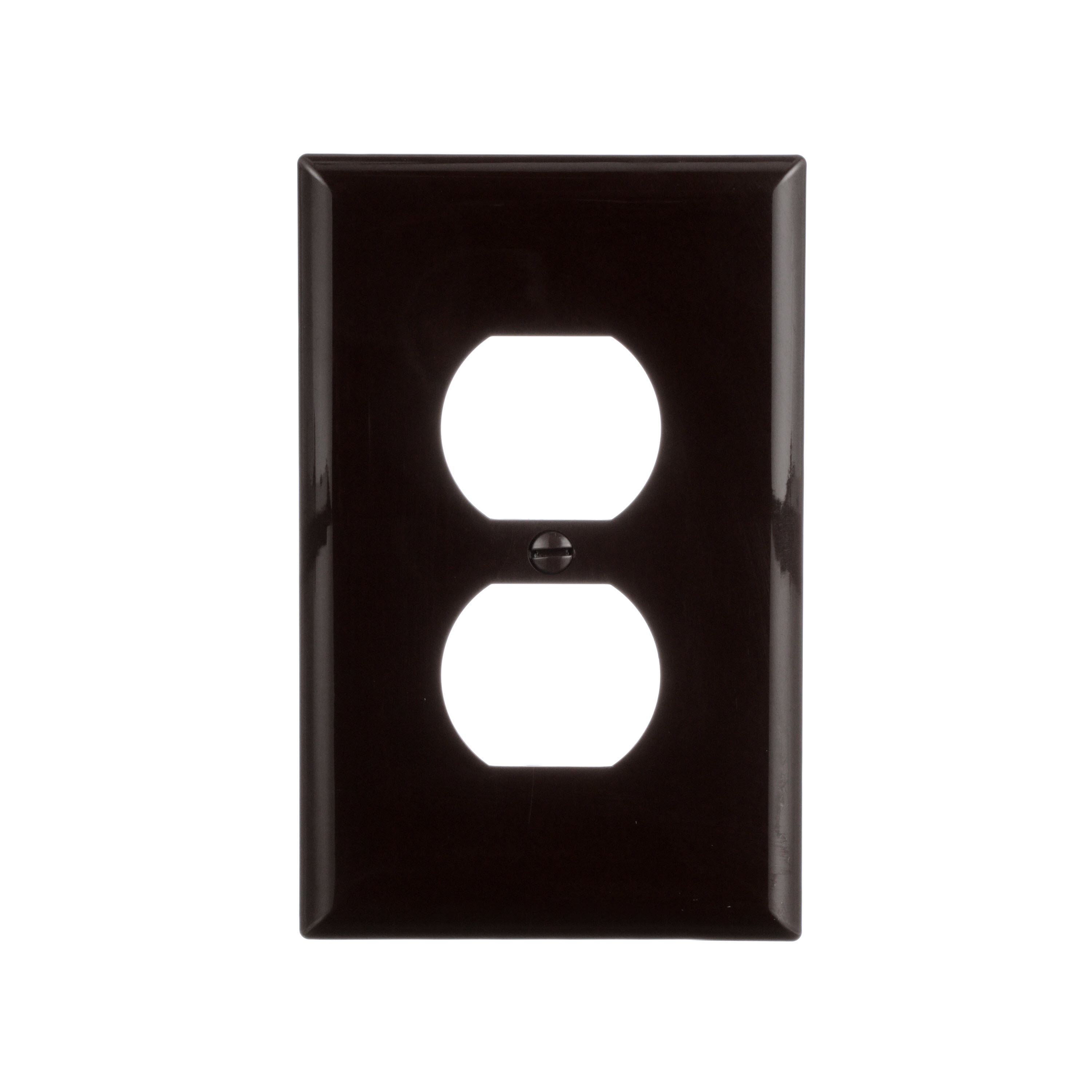 Eaton PJ8B-F-LW 1 -Gang Midsize Size Brown Polycarbonate Indoor Duplex Wall Plate