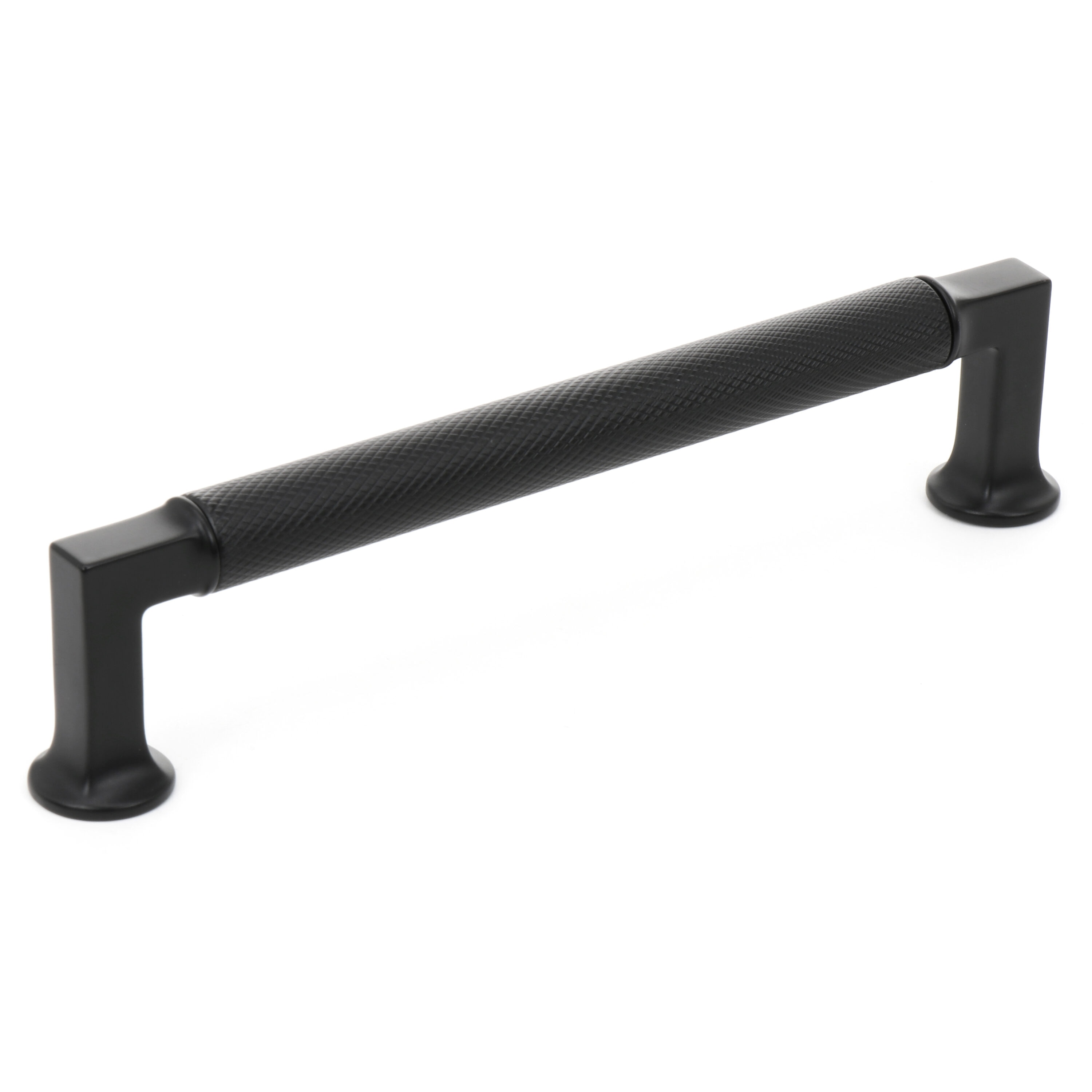Origin 21 5-1/16-in Center to Center Matte Black Square Handle Drawer Pulls  (6-Pack) in the Drawer Pulls department at