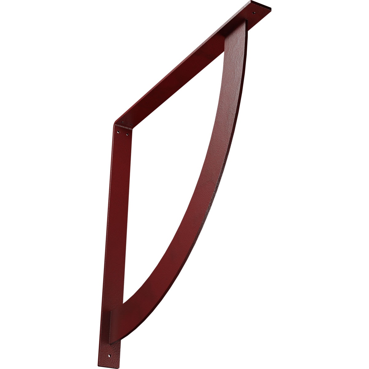 Ekena Millwork BKTM02X24X24BUHRE Bulwark 24-in x 2-in x 24-in Red Steel Countertop support bracket