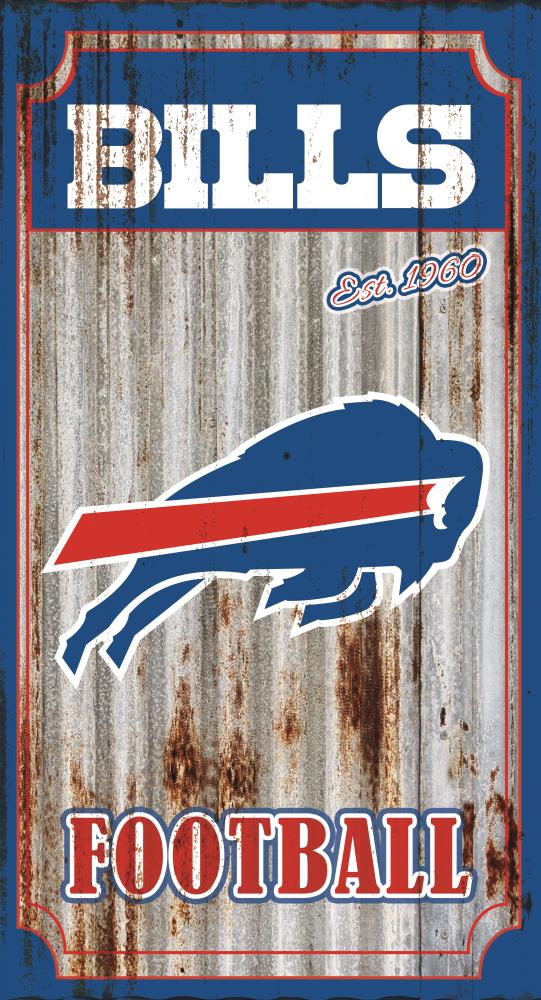 Buffalo Bills 21.75-in H x 11.88-in W Sports Metal Sign at