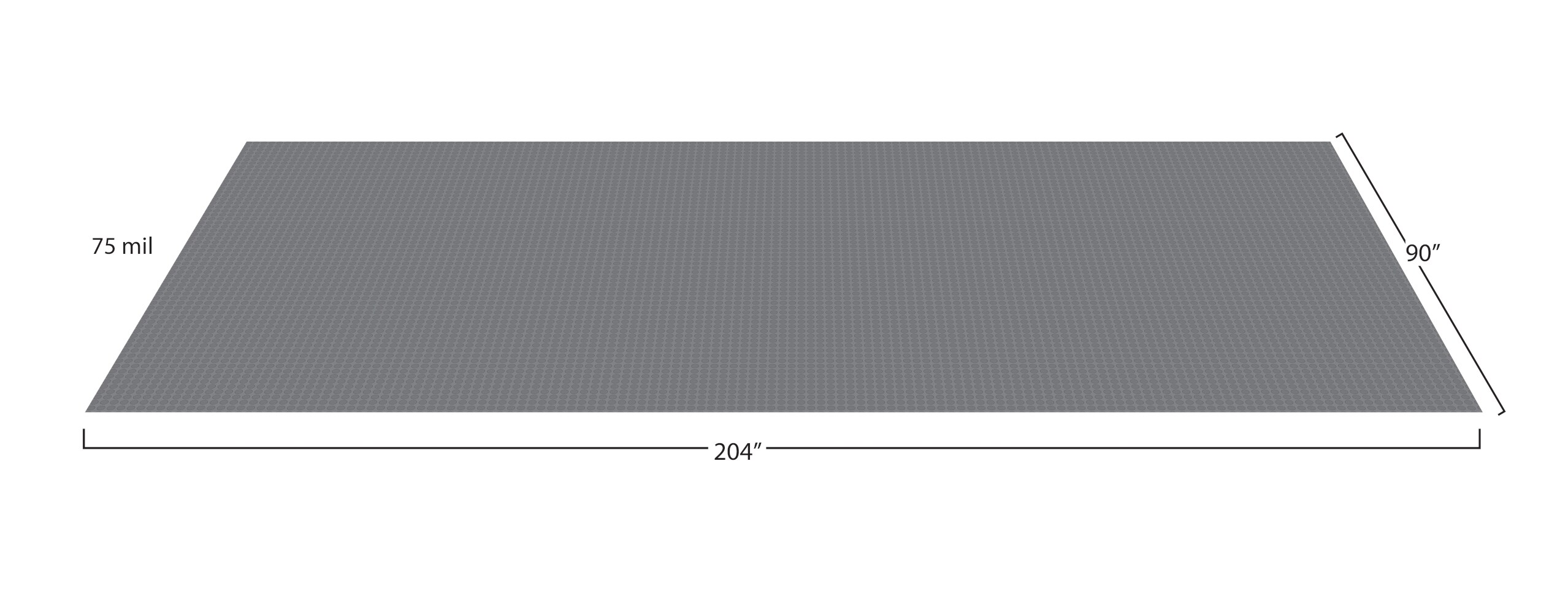 Garage Floor Mat - Coin, 7 1/2 x 17' H-3154 - Uline