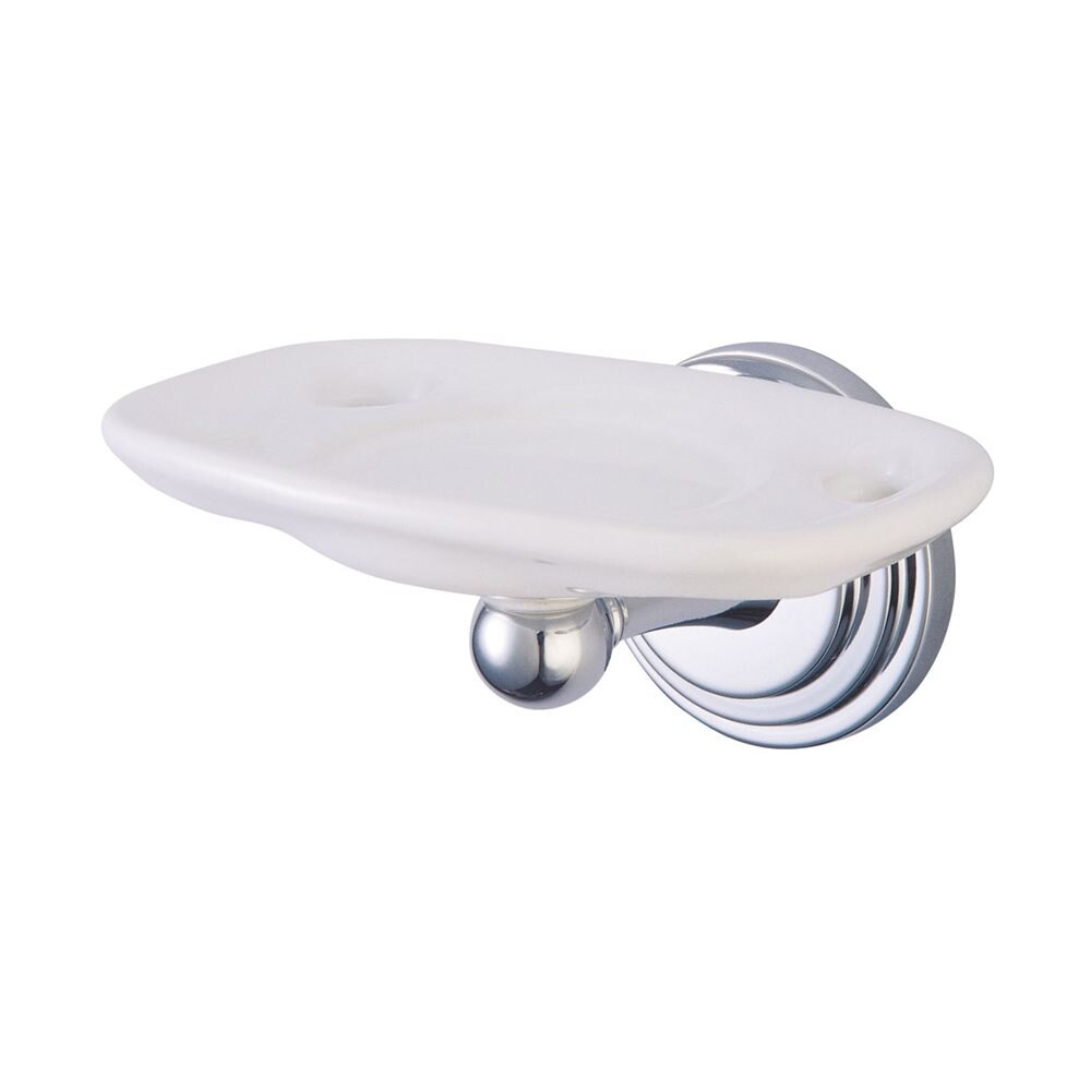 Elements of Design EBA2716C Milano Chrome Porcelain Toothbrush Holder