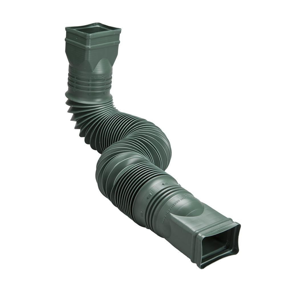 Amerimax 85011 Flex A Spout Vinyl 24.0-in Green Downspout extension