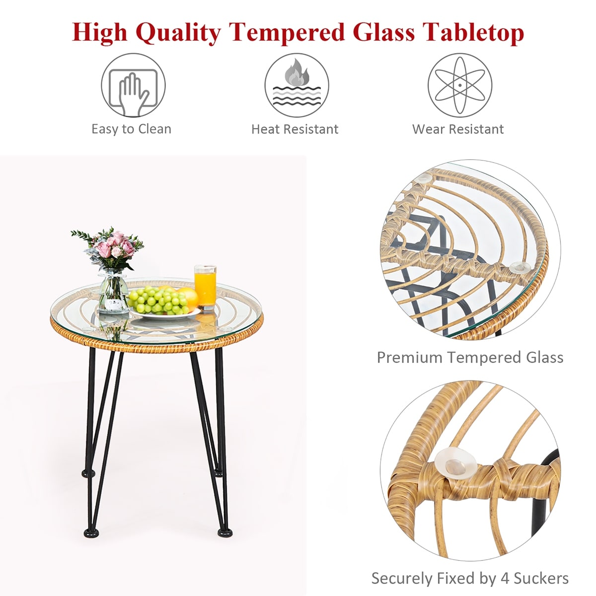 Costway OP70839RE Patio-Conversation-Sets - View #7