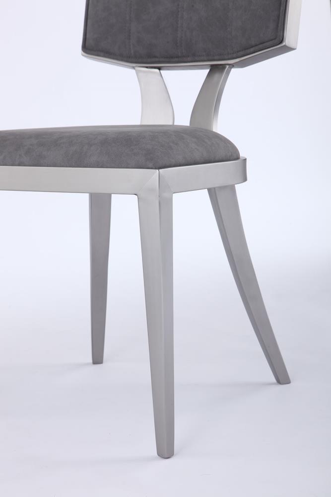 Chintaly Imports MAVIS-SC-GRY-BSH Dining-Chairs - View #7