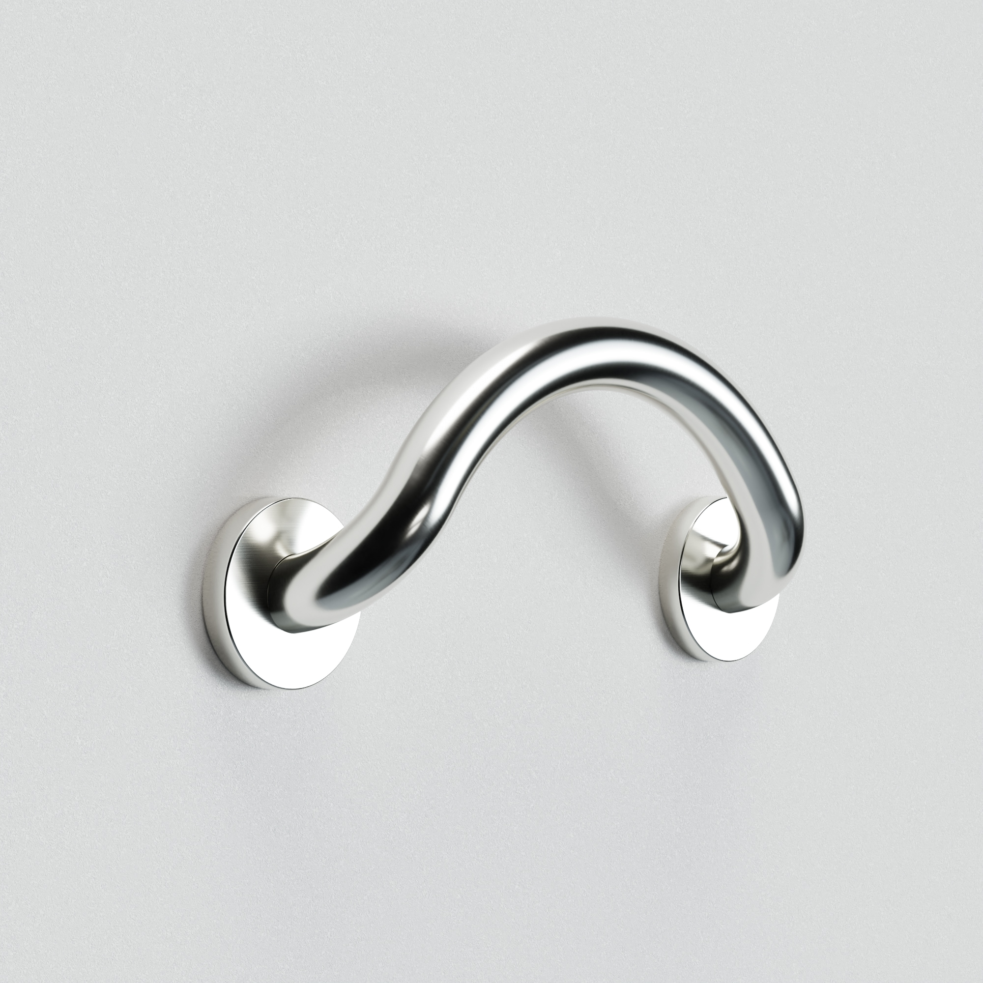 HealthCraft PLUS-CGB-CP 11.3-in Polished Chrome Wall mount ADA Compliant Grab Bar ( 500-lb Weight Capacity )