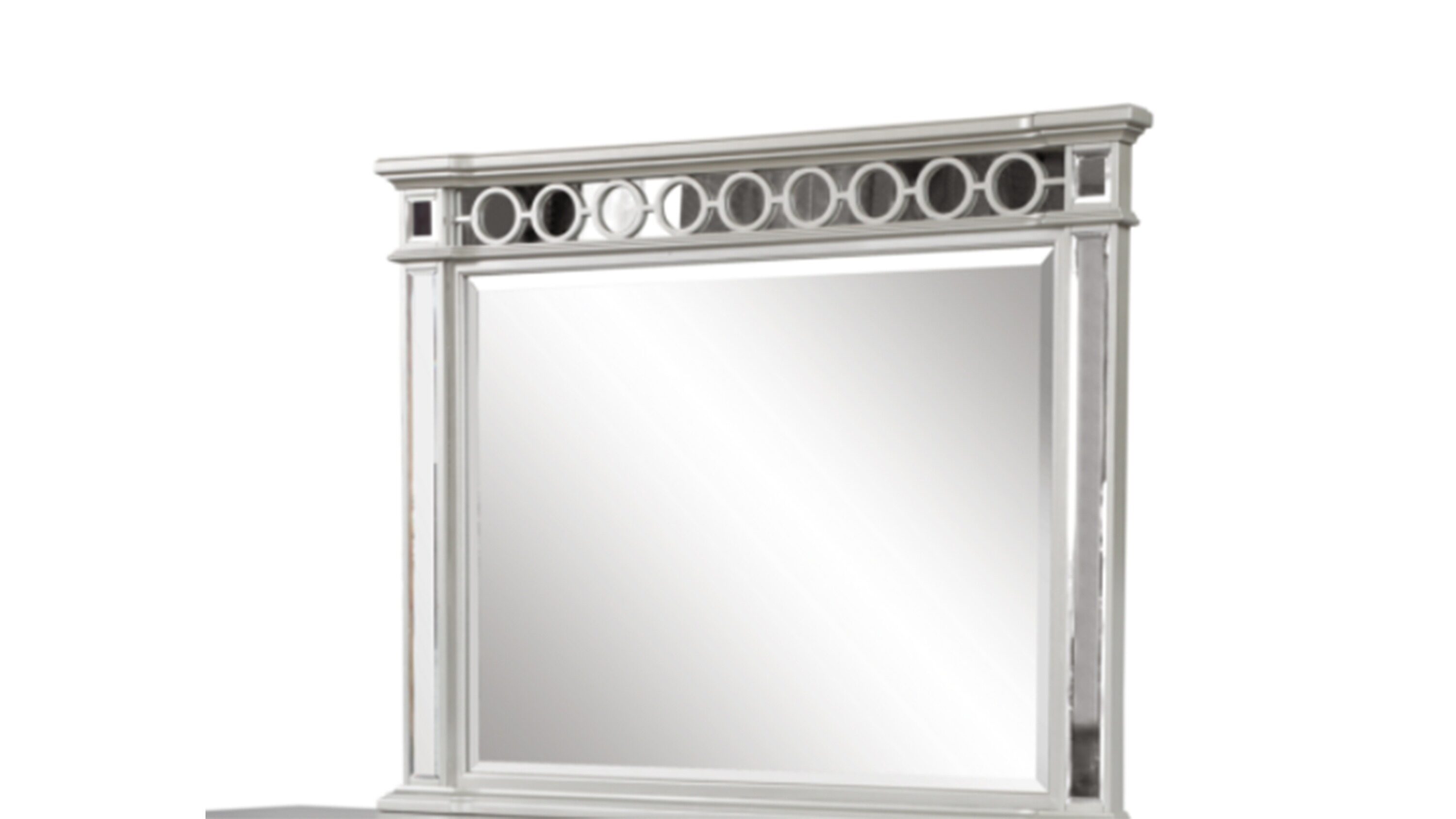 Galaxy 808857756428 50-in W x 43.0-in H Rectangle Silver Polished Vanity Mirror