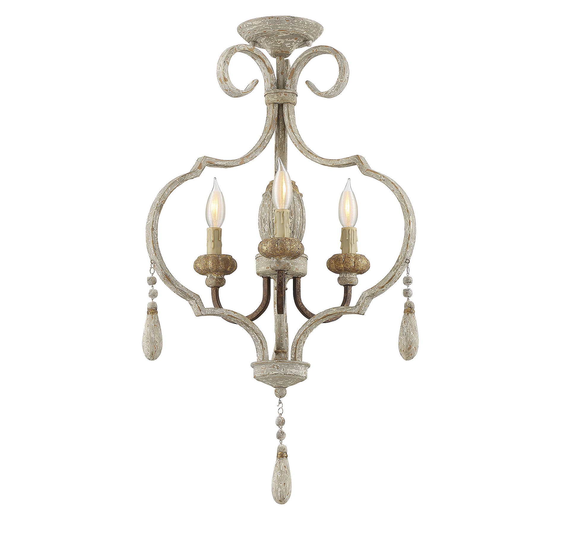  LW-SH638307 3-Light Avignon Semi-Flush mount light