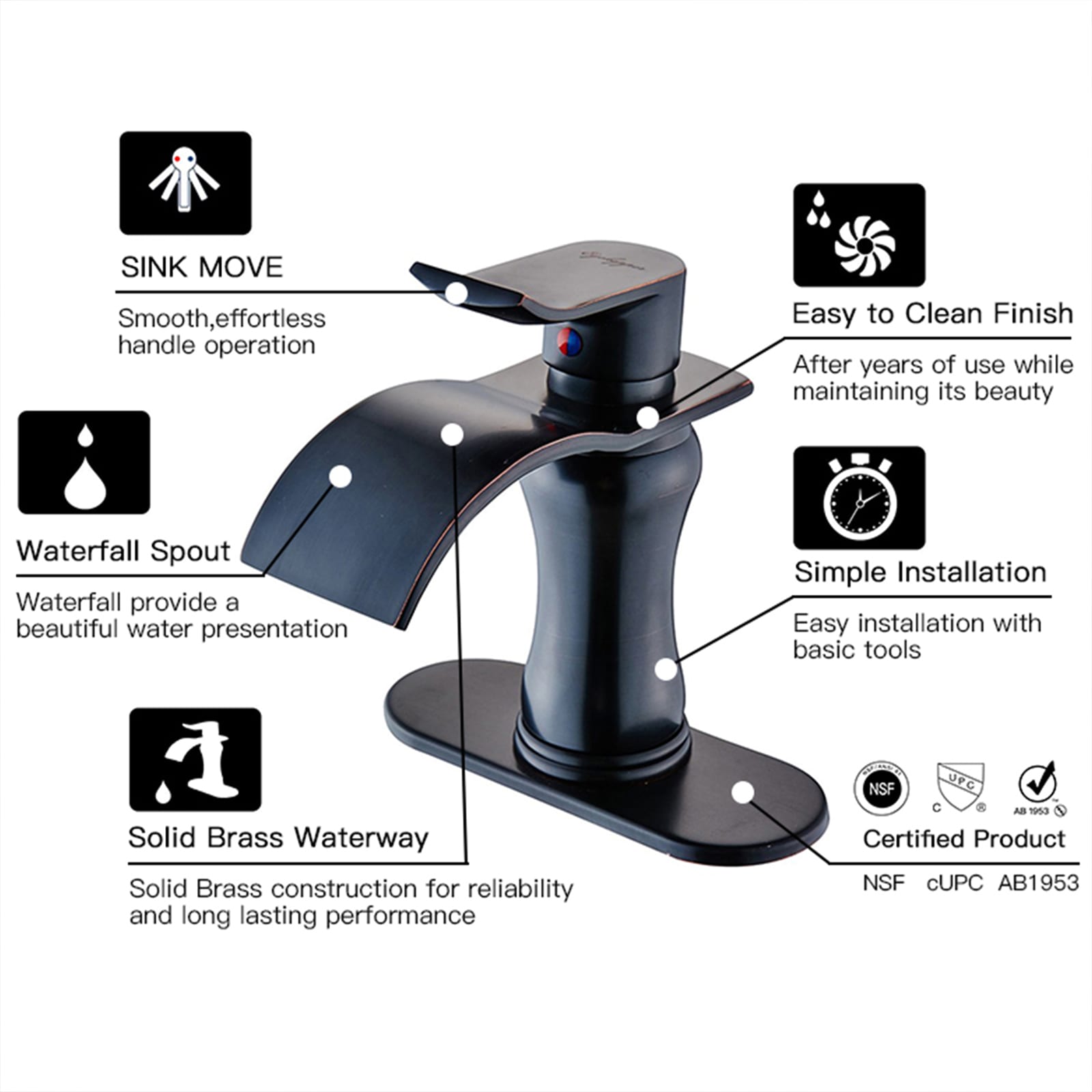 BWE A-96089-ORB Lavatory-Faucets - View #7