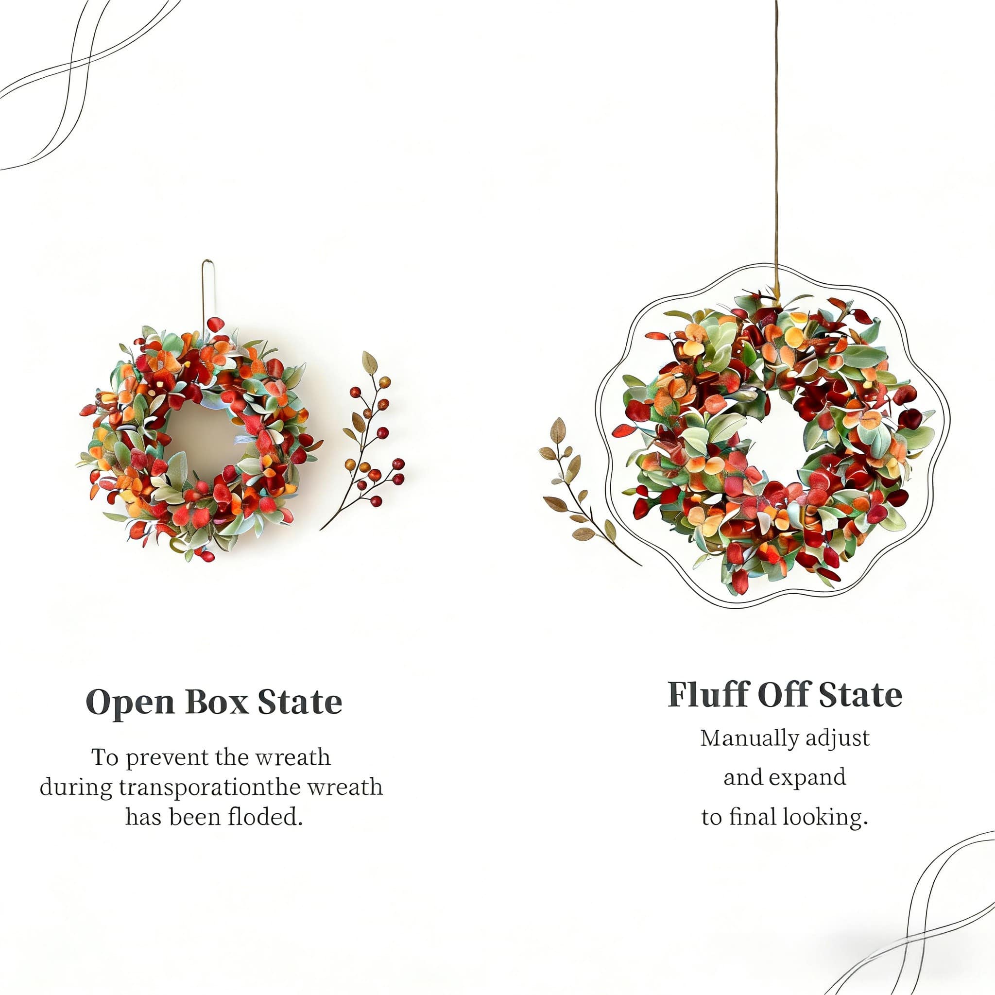 Vintage 962450233035 Artificial-Thanksgiving-Wreaths - View #2